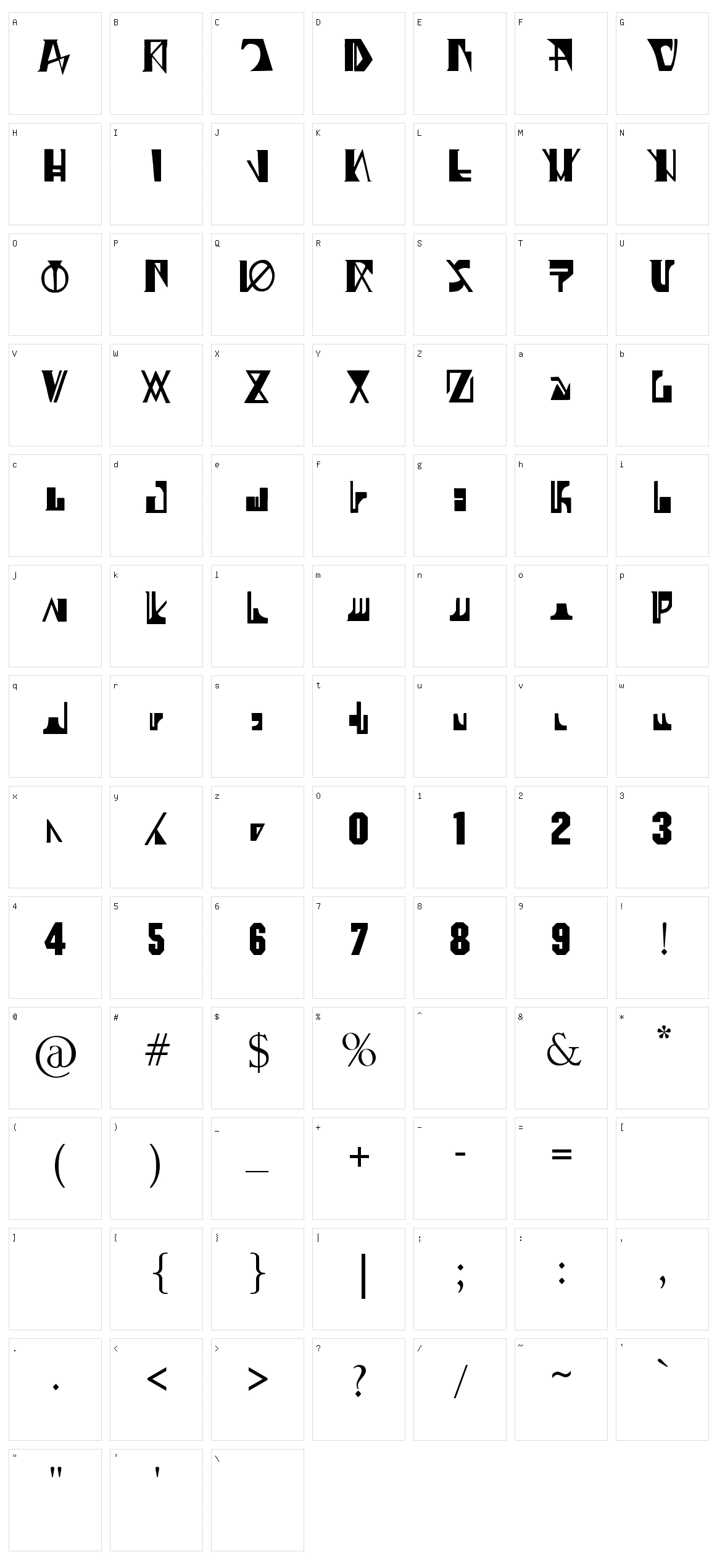 07 Ghost Zaiphon Character Set