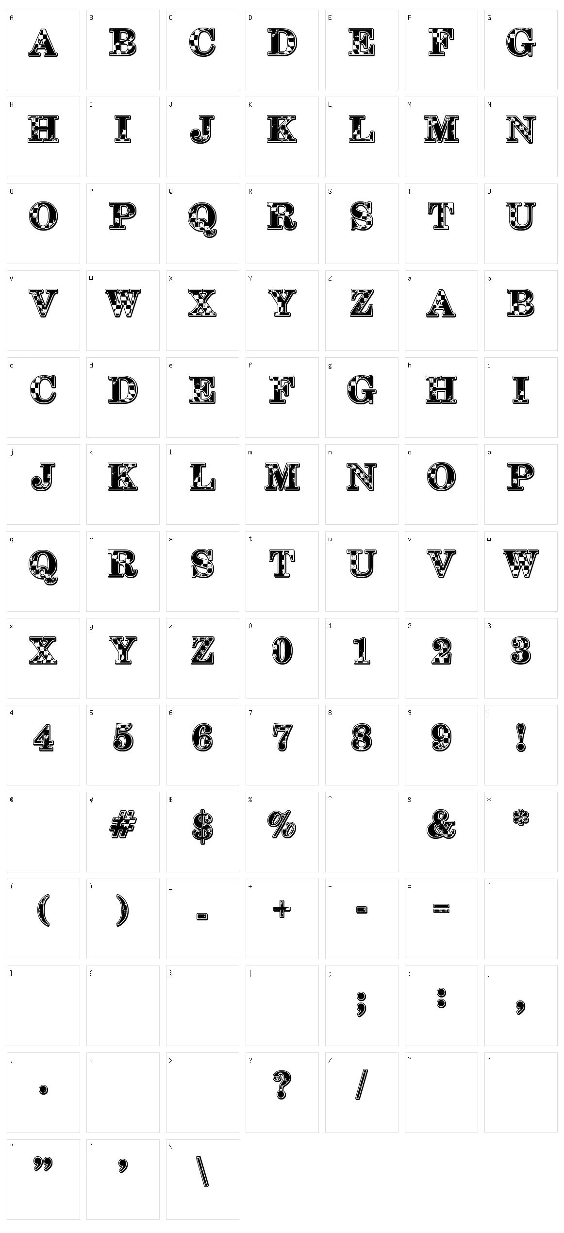 1-2-3 GO! Character Set