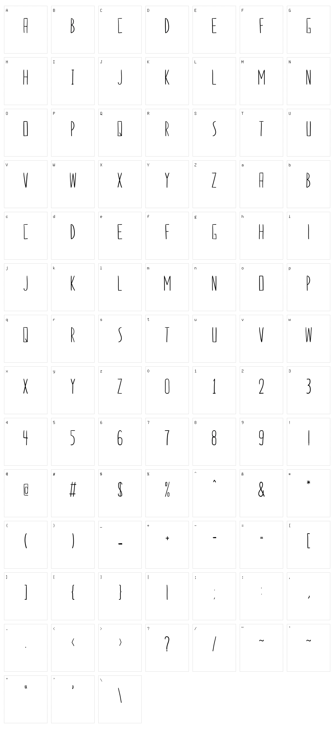 2 Colorideas Sans Character Set