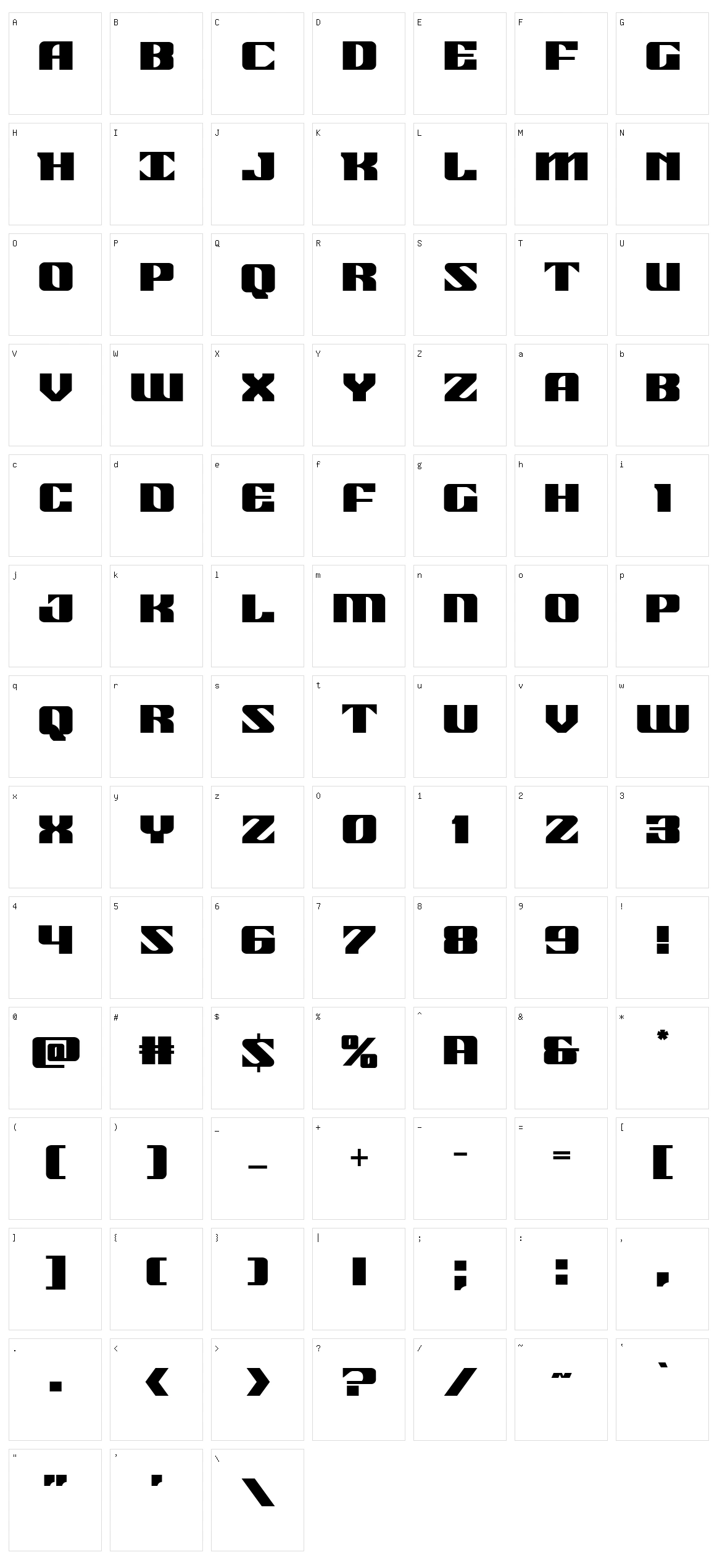 21 Gun Salute Character Set