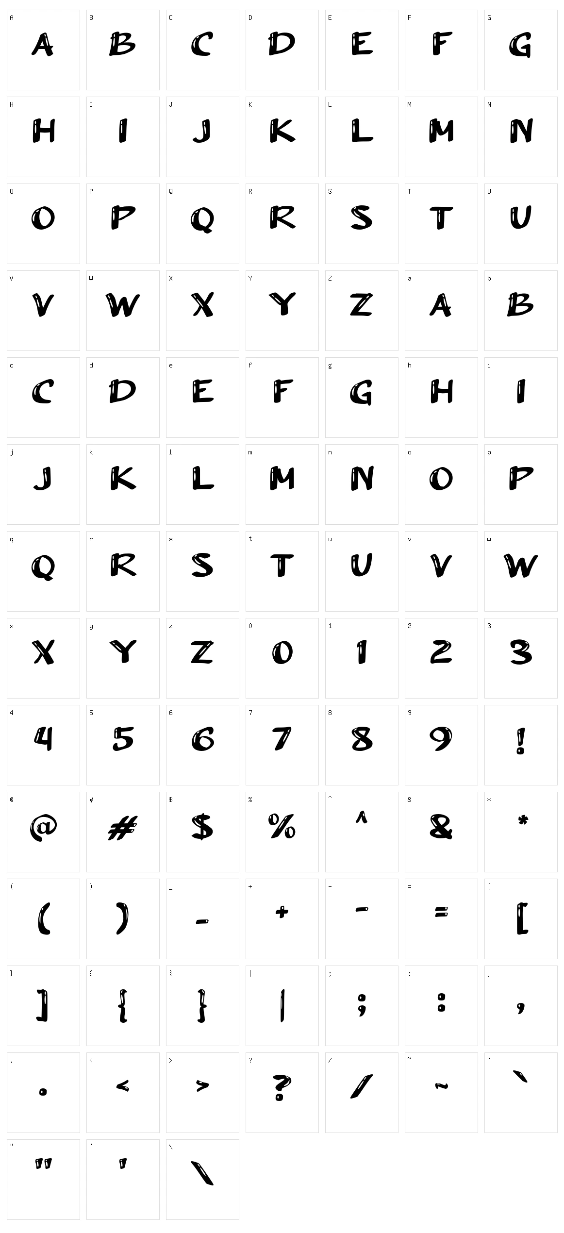A Arush Shiny Character Set
