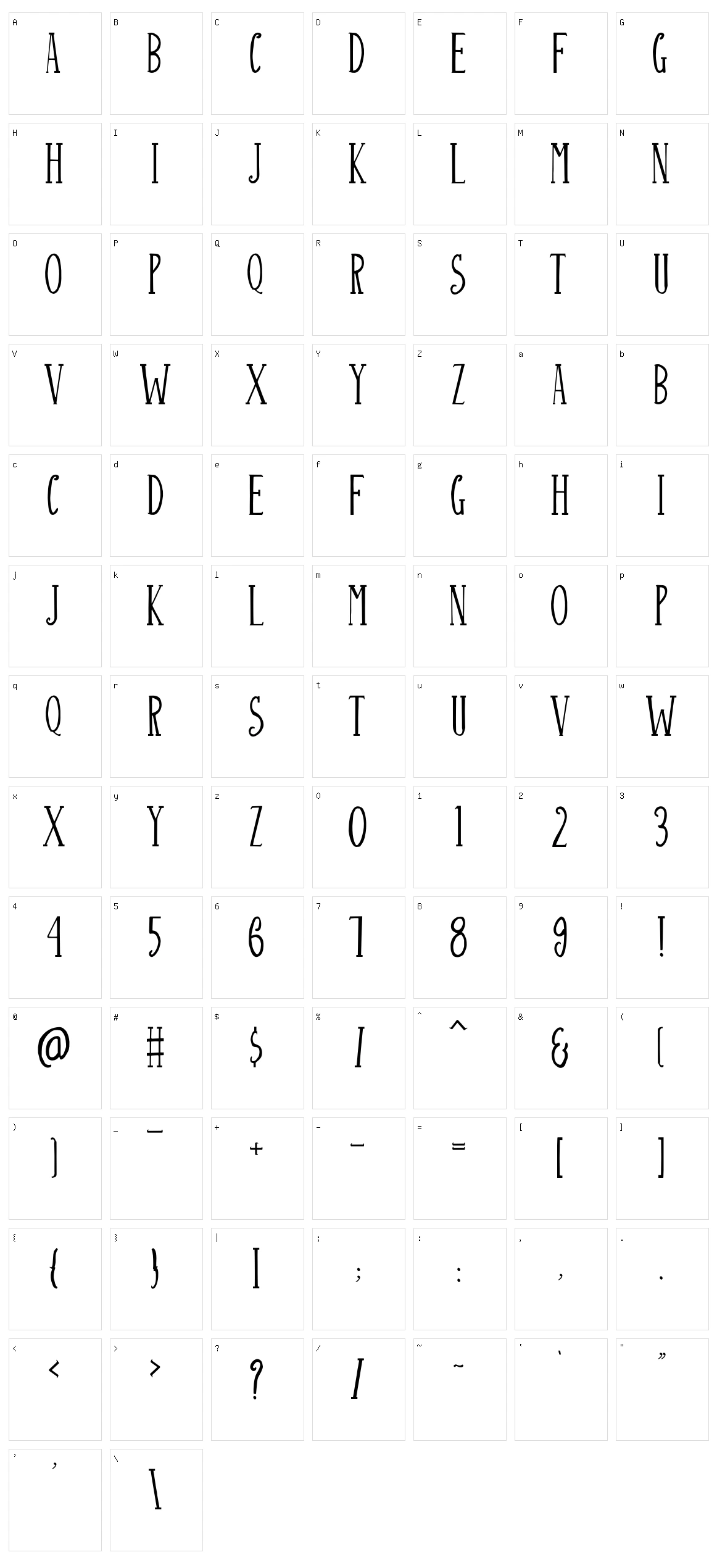 Aagaz Character Set