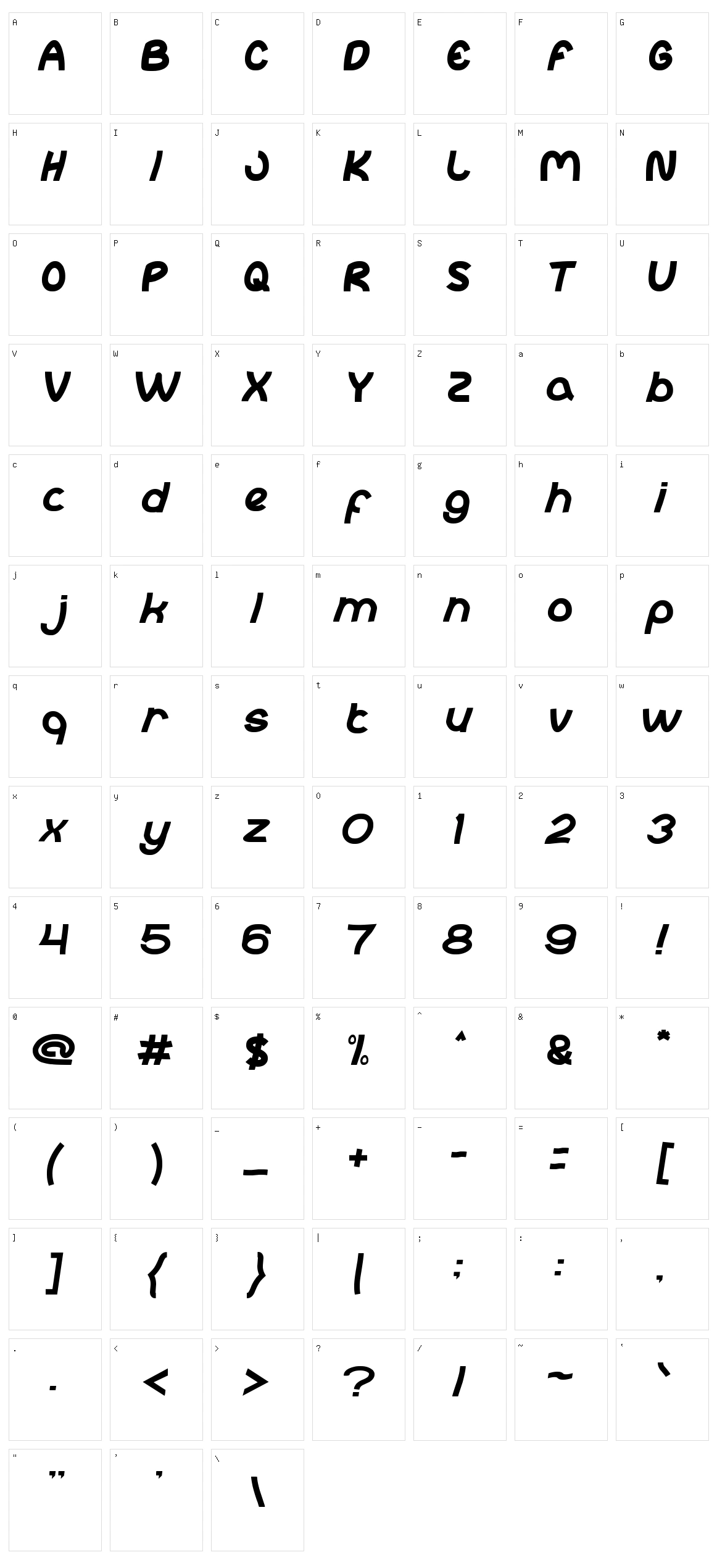 Abc Character Set