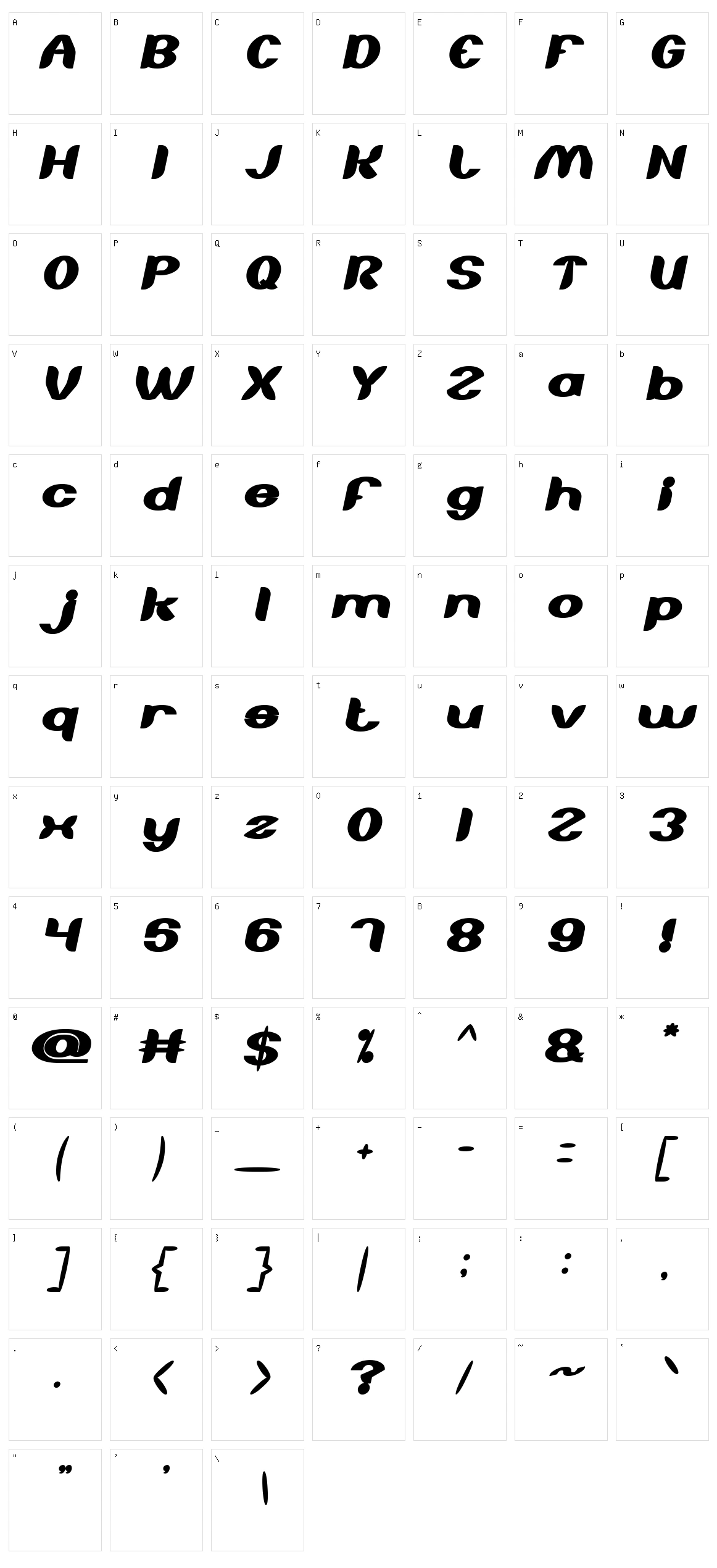 About you Character Set