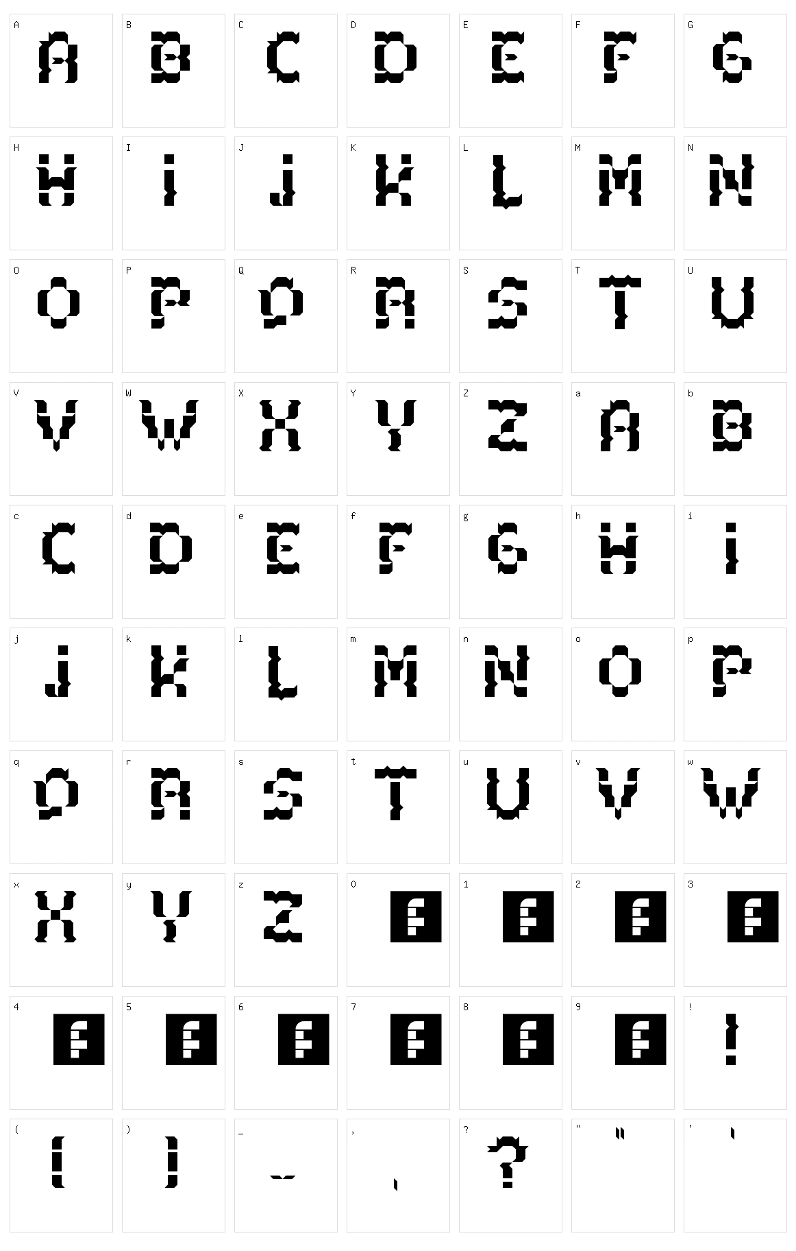 Acacia Character Set
