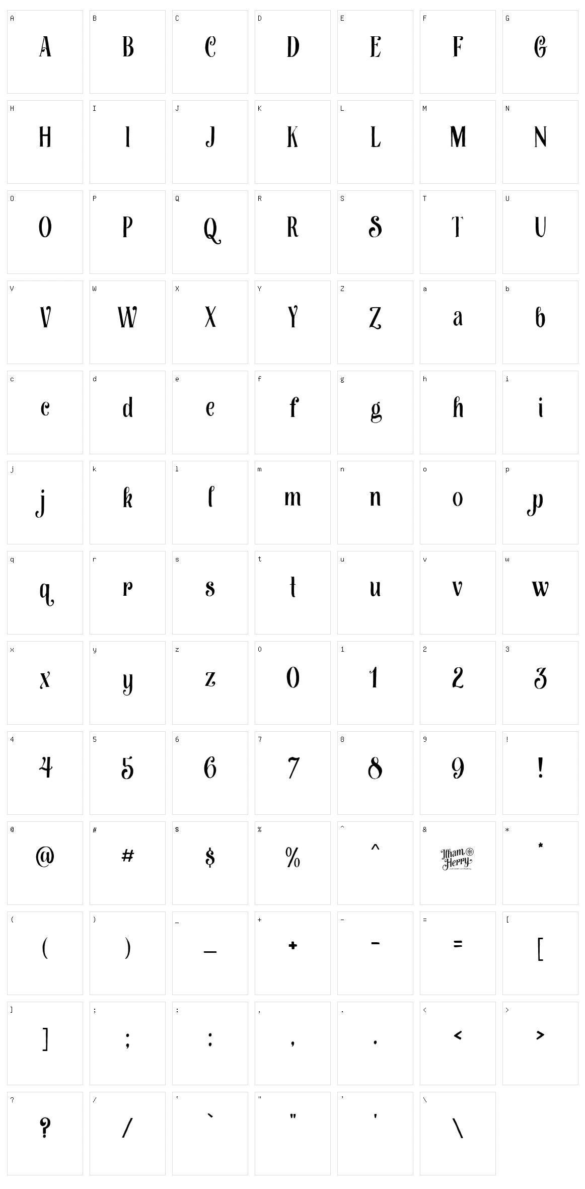 Afecta Character Set