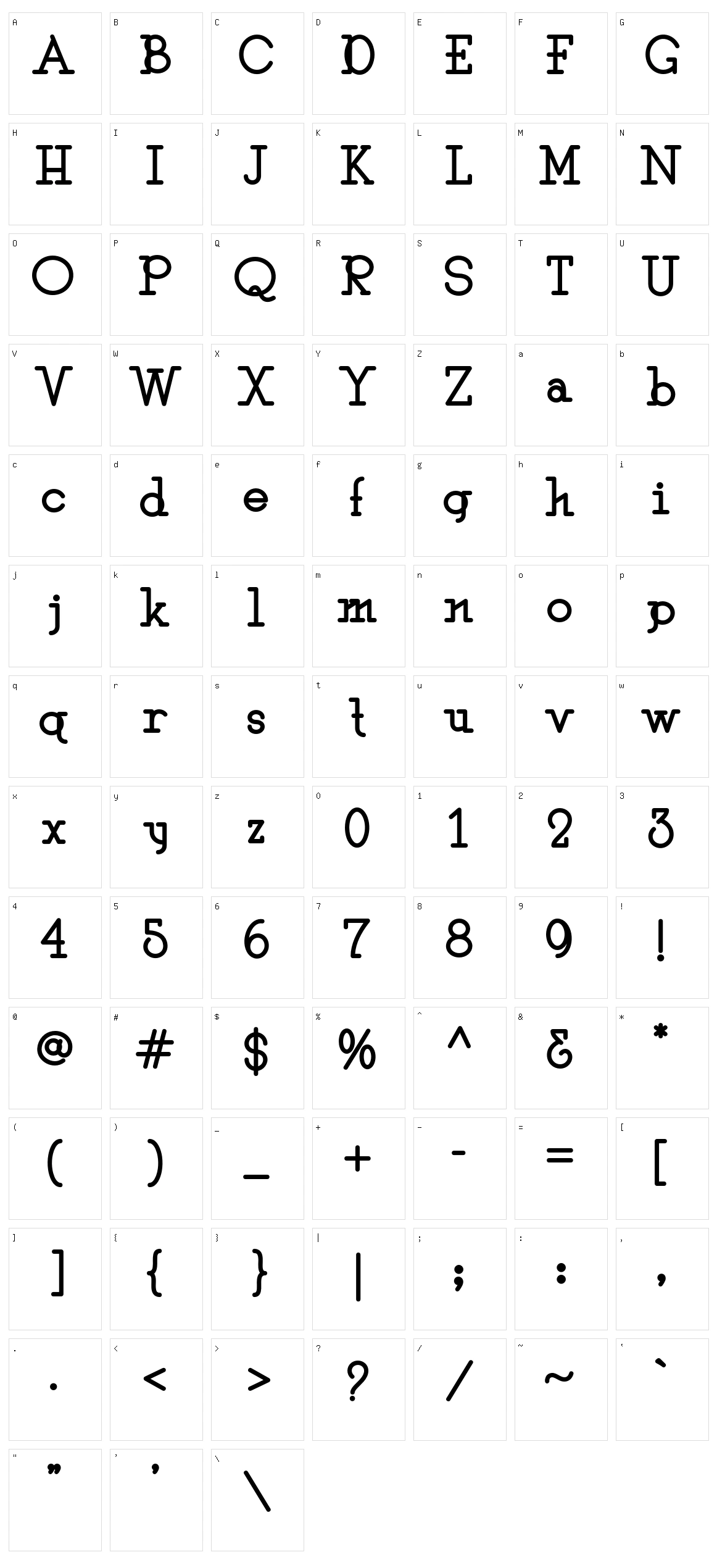 After Time Character Set