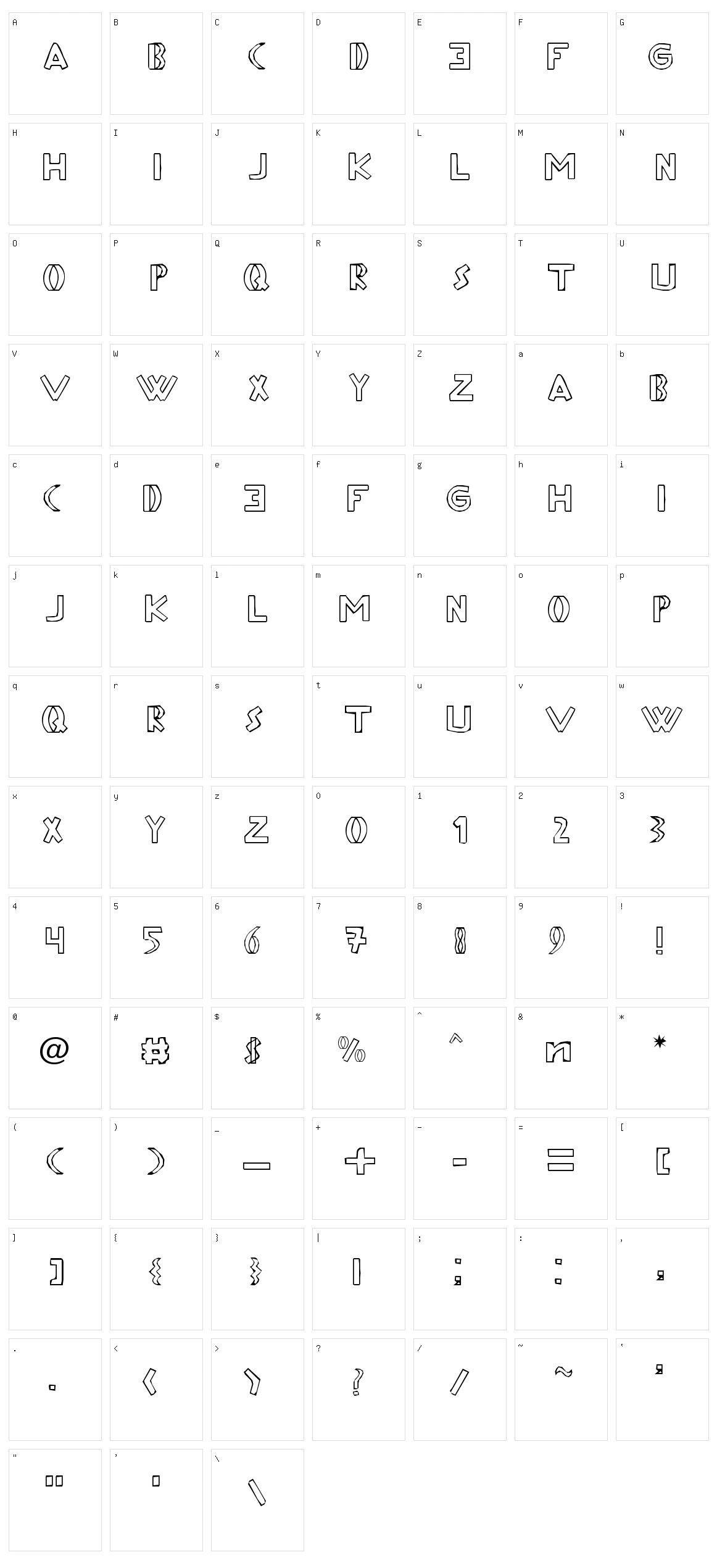 Aftermath Character Set