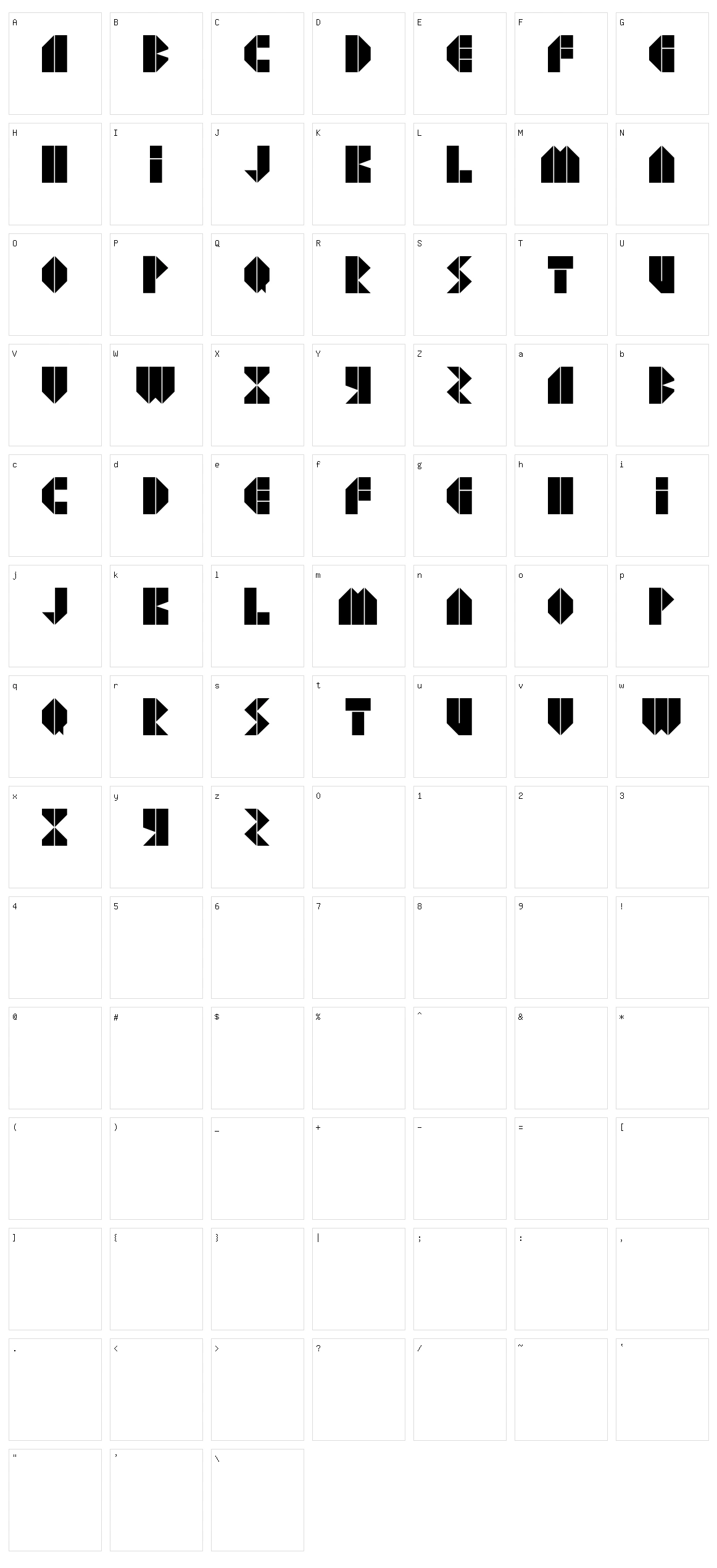 Agressiv Character Set