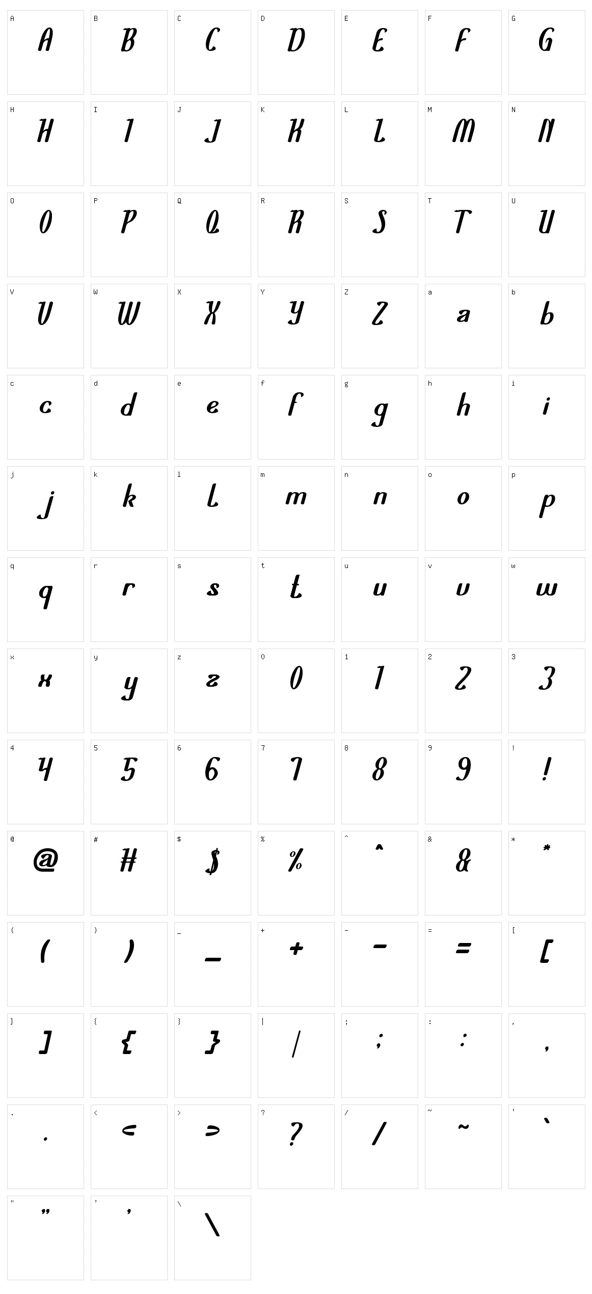 Air Planet Character Set