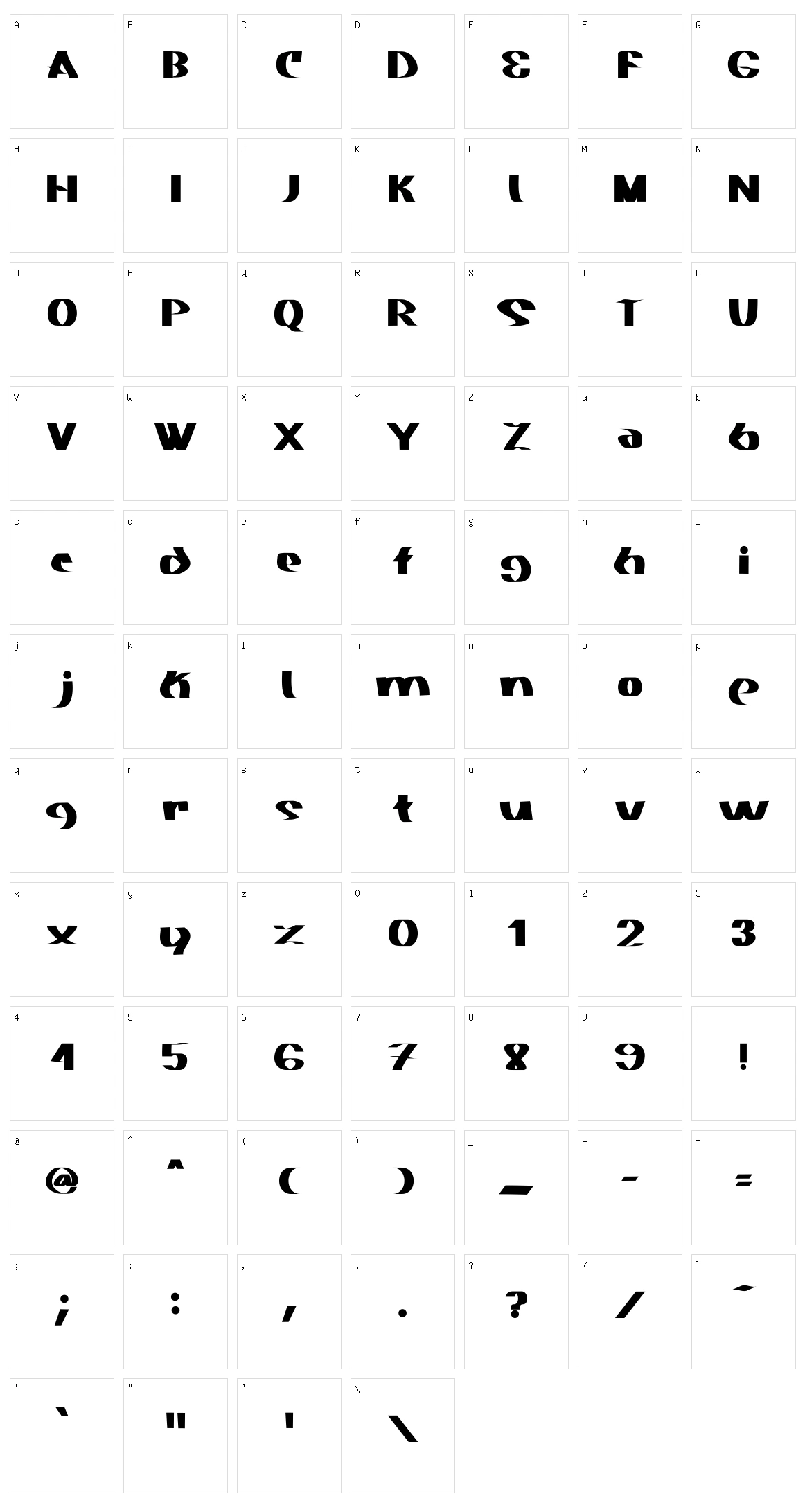 Akasic Character Set