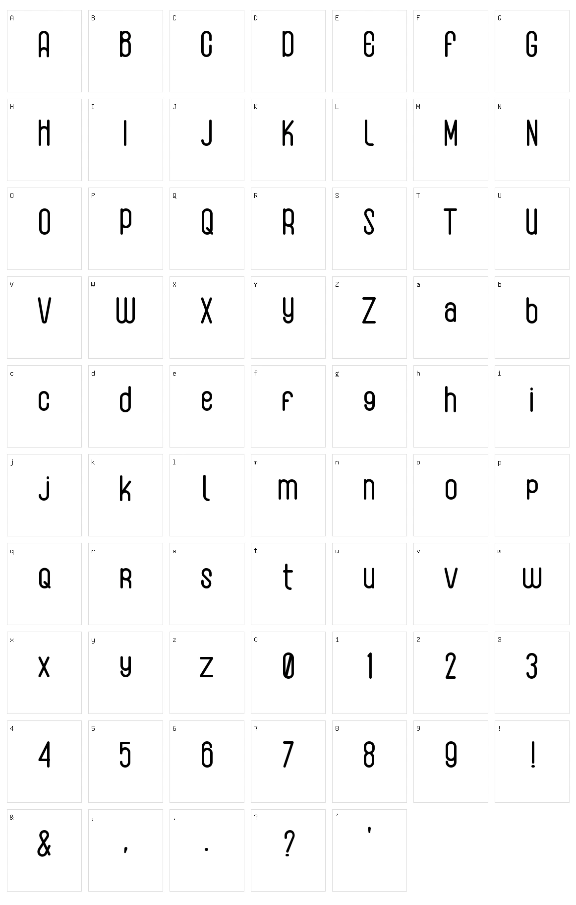 Albeon Round Character Set