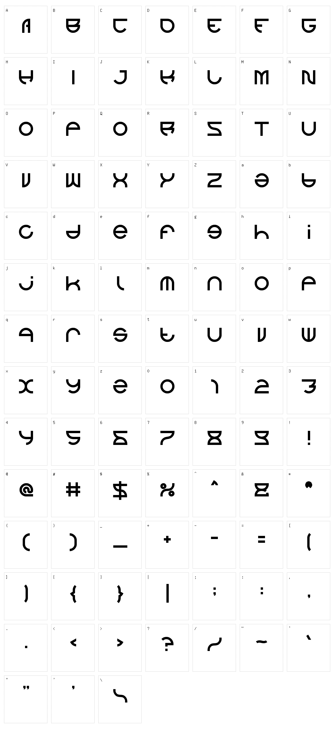 Alexey Character Set
