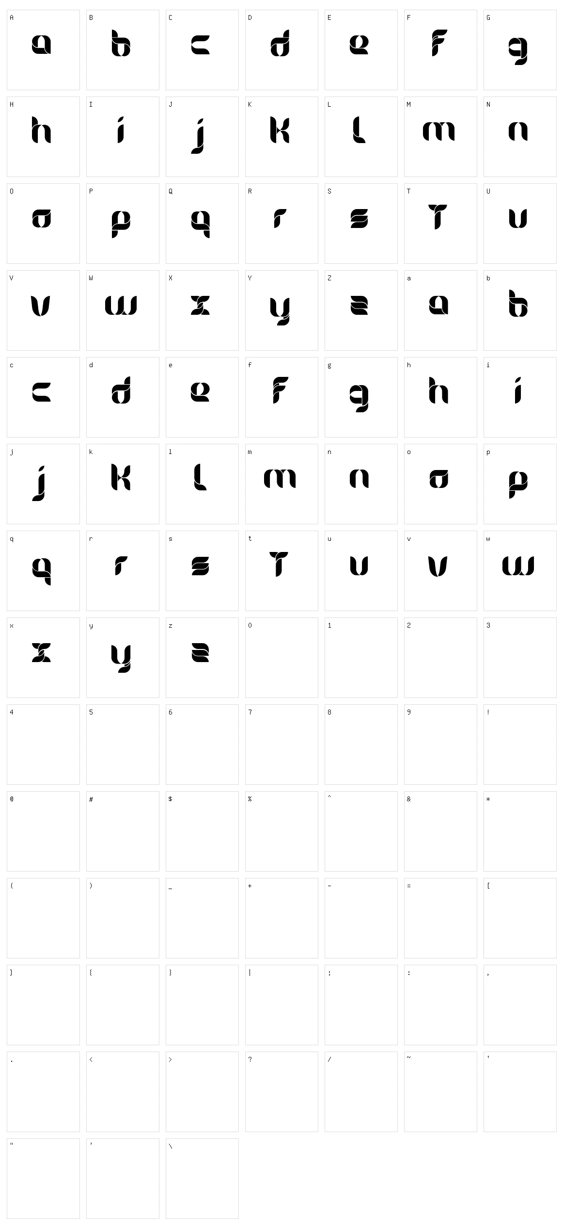 Alice Character Set