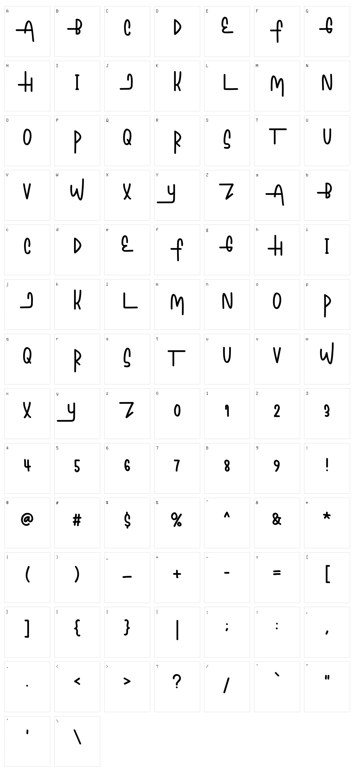 Always Hustlin Character Set