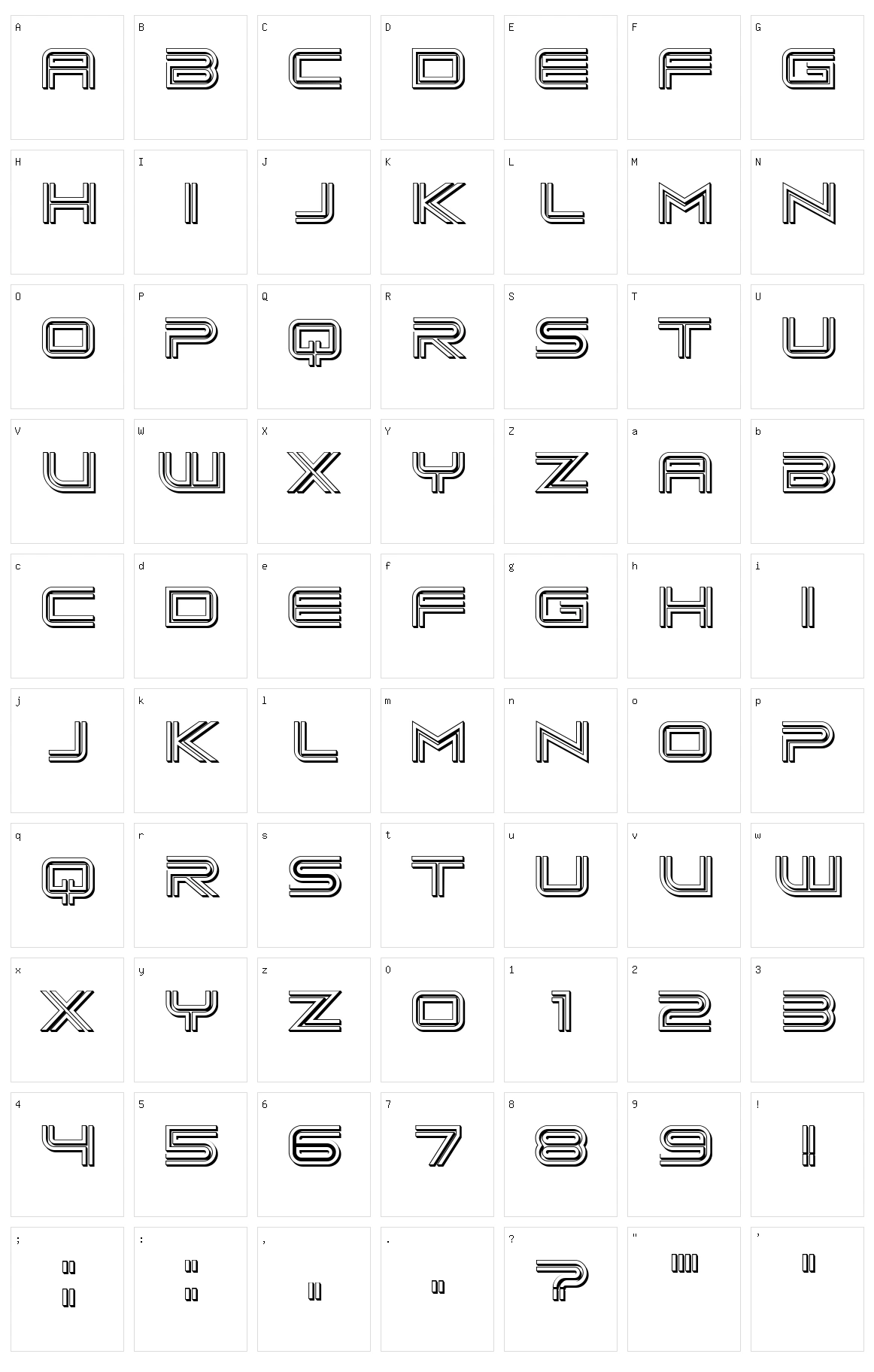 Arachide Character Set