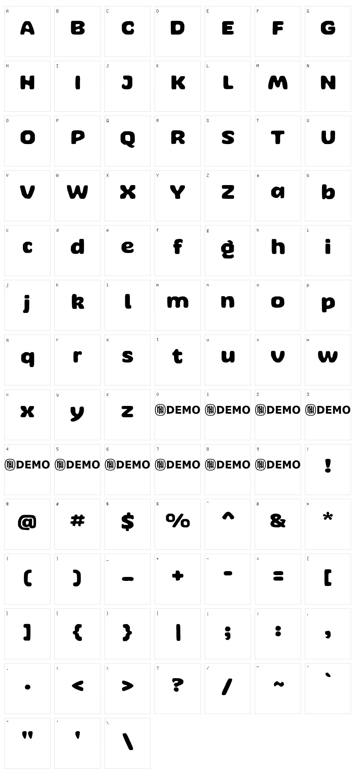 Argufy Character Set