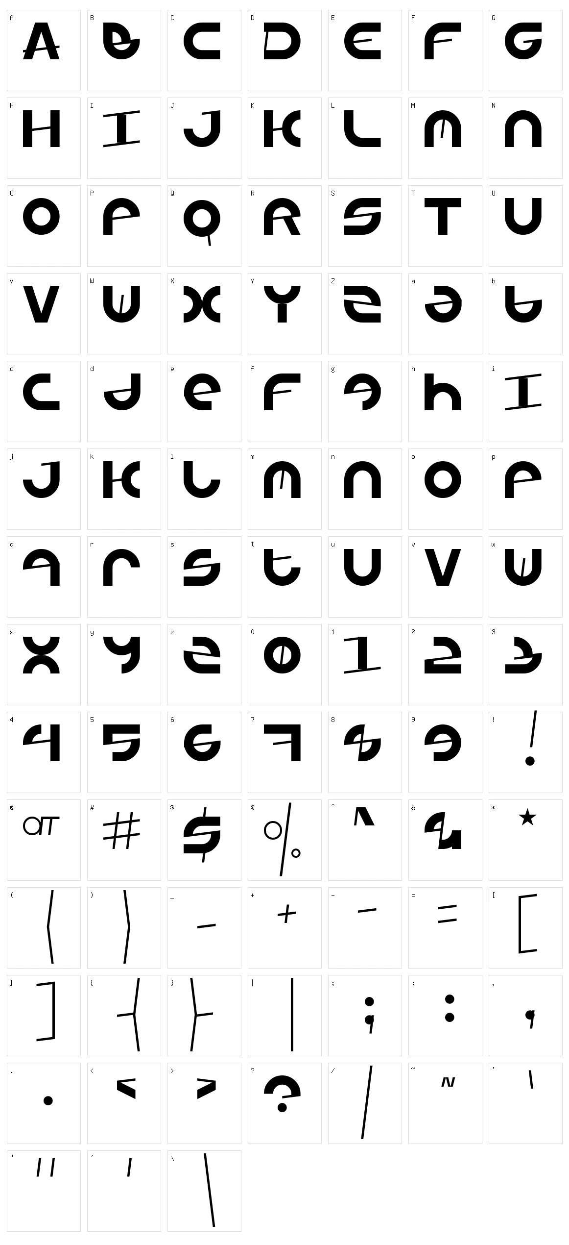 Armada 1991 Character Set