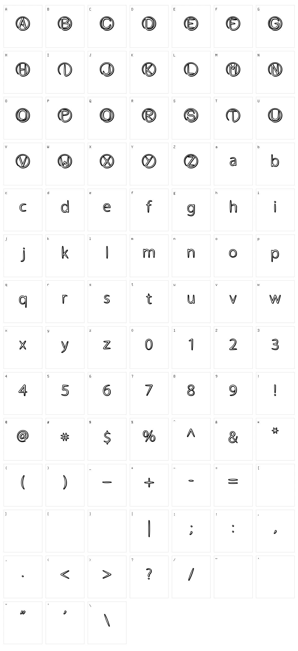 Atheist Character Set