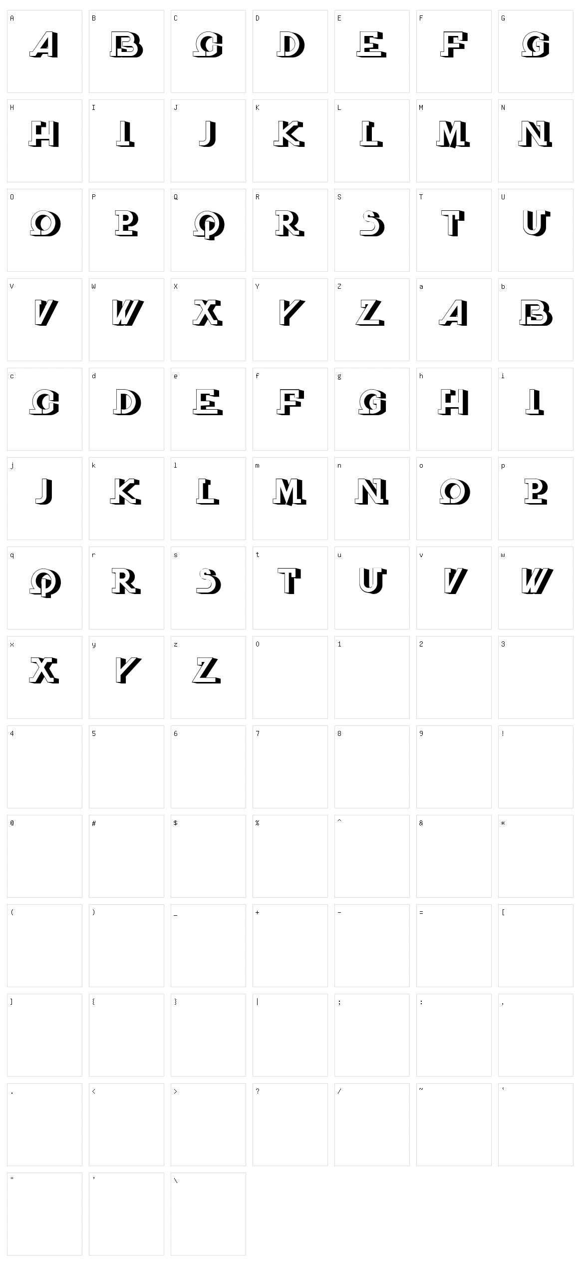 Atheist Character Set