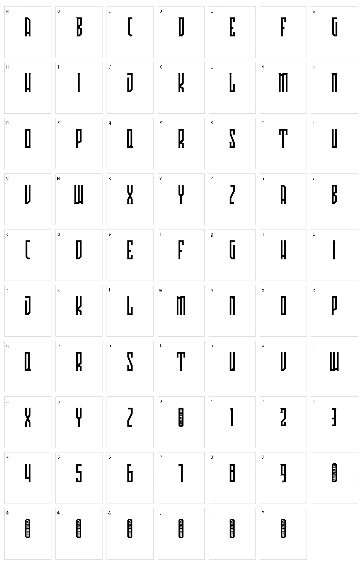 Avriella Character Set