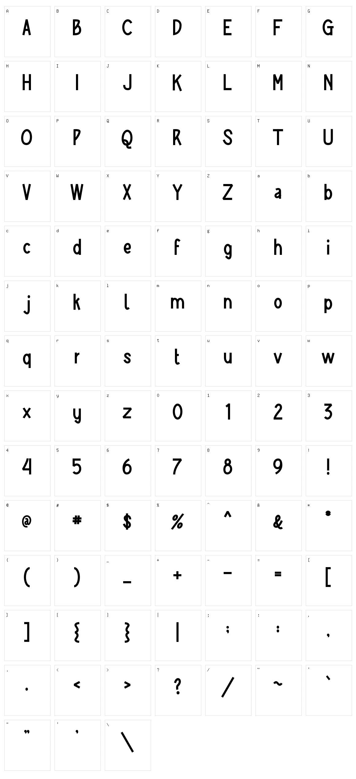 Babylon Character Set