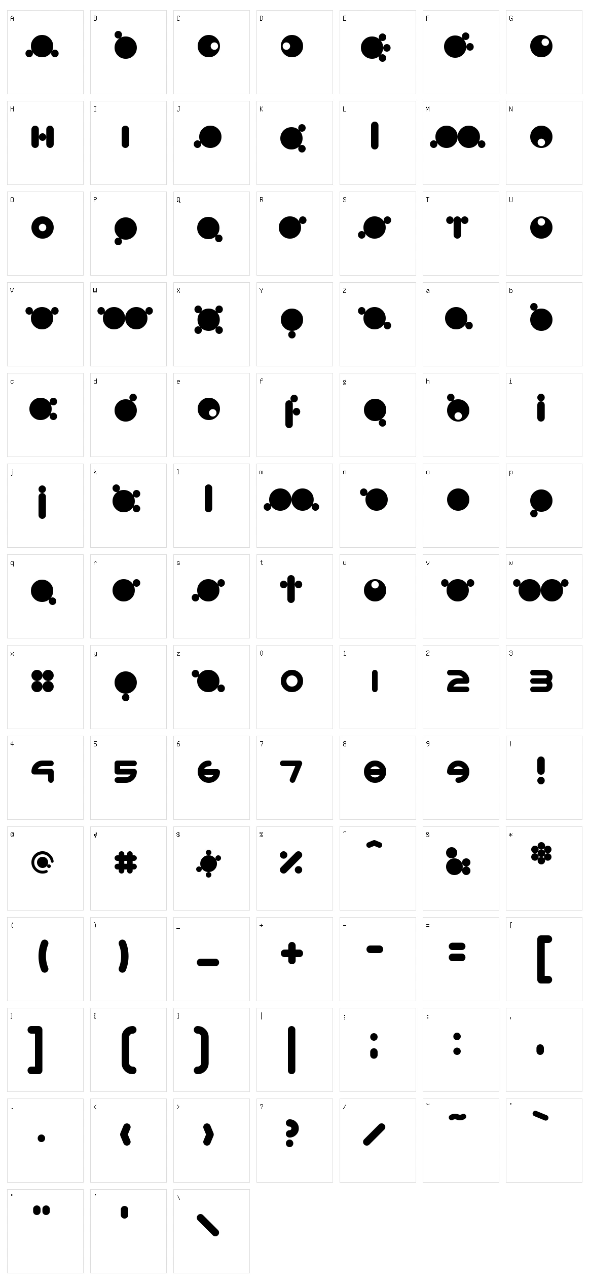 Babymoto Character Set