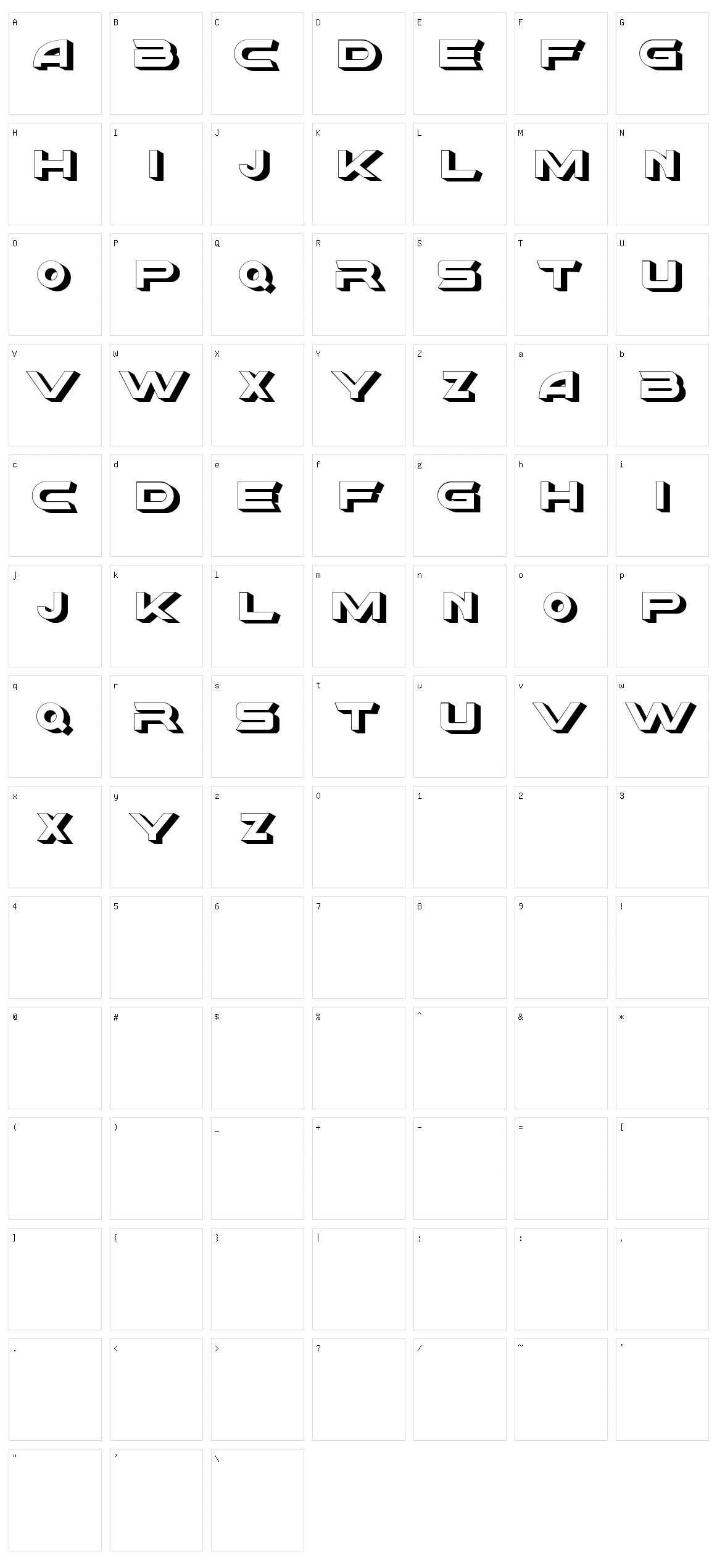 Baer Character Set