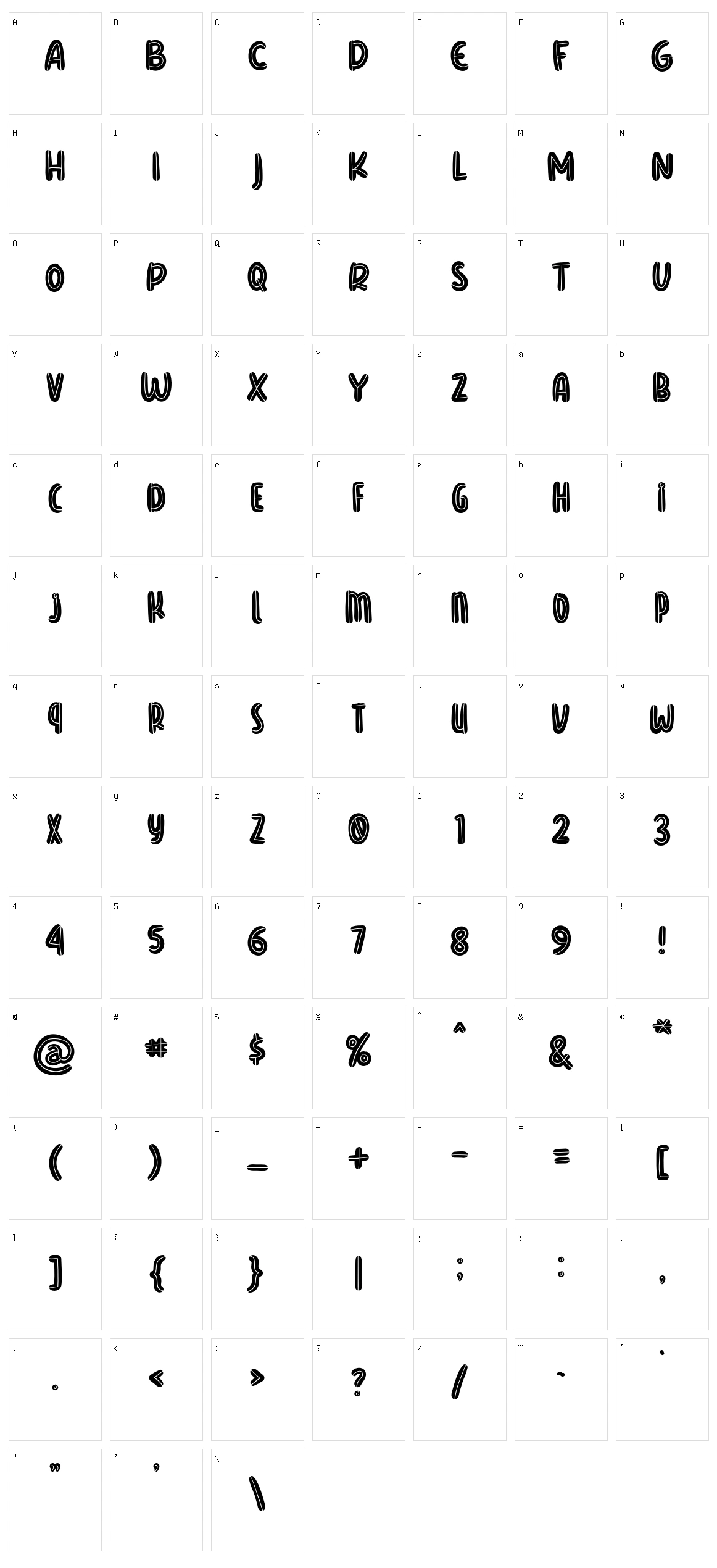 Ballmind Character Set