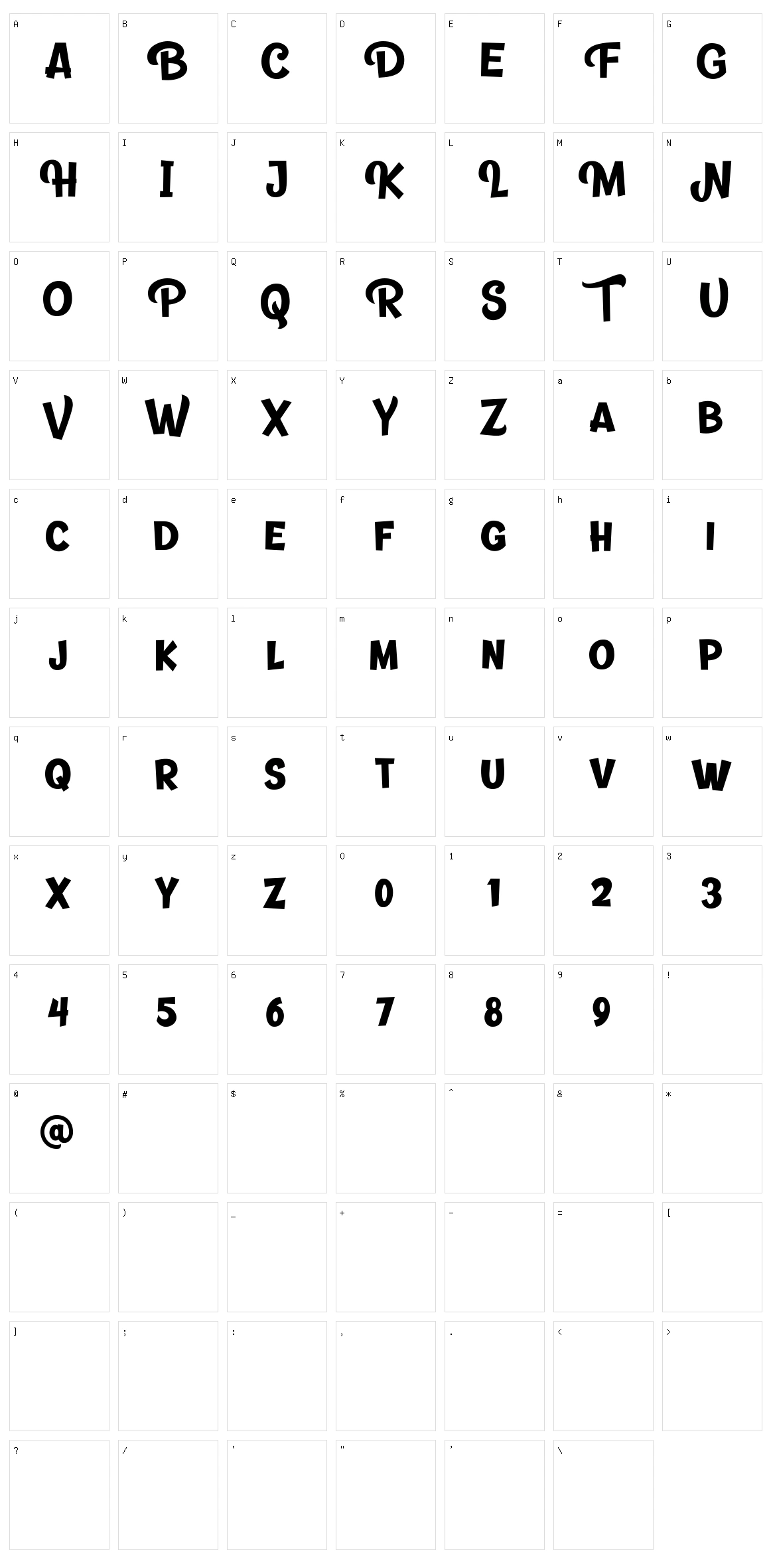 Banthink Clean Character Set