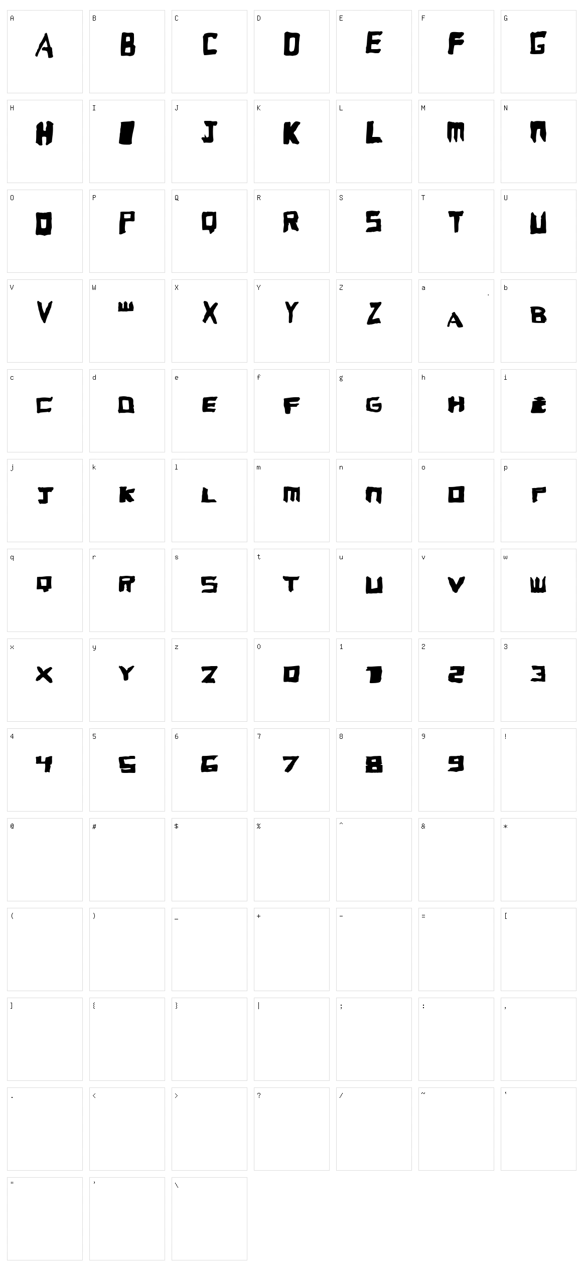 Beast Character Set