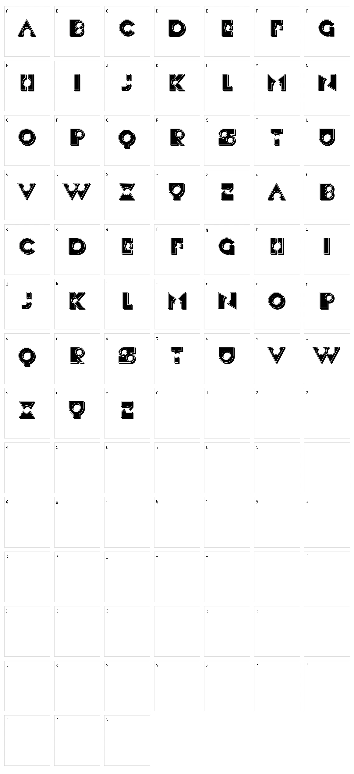 Besad Character Set