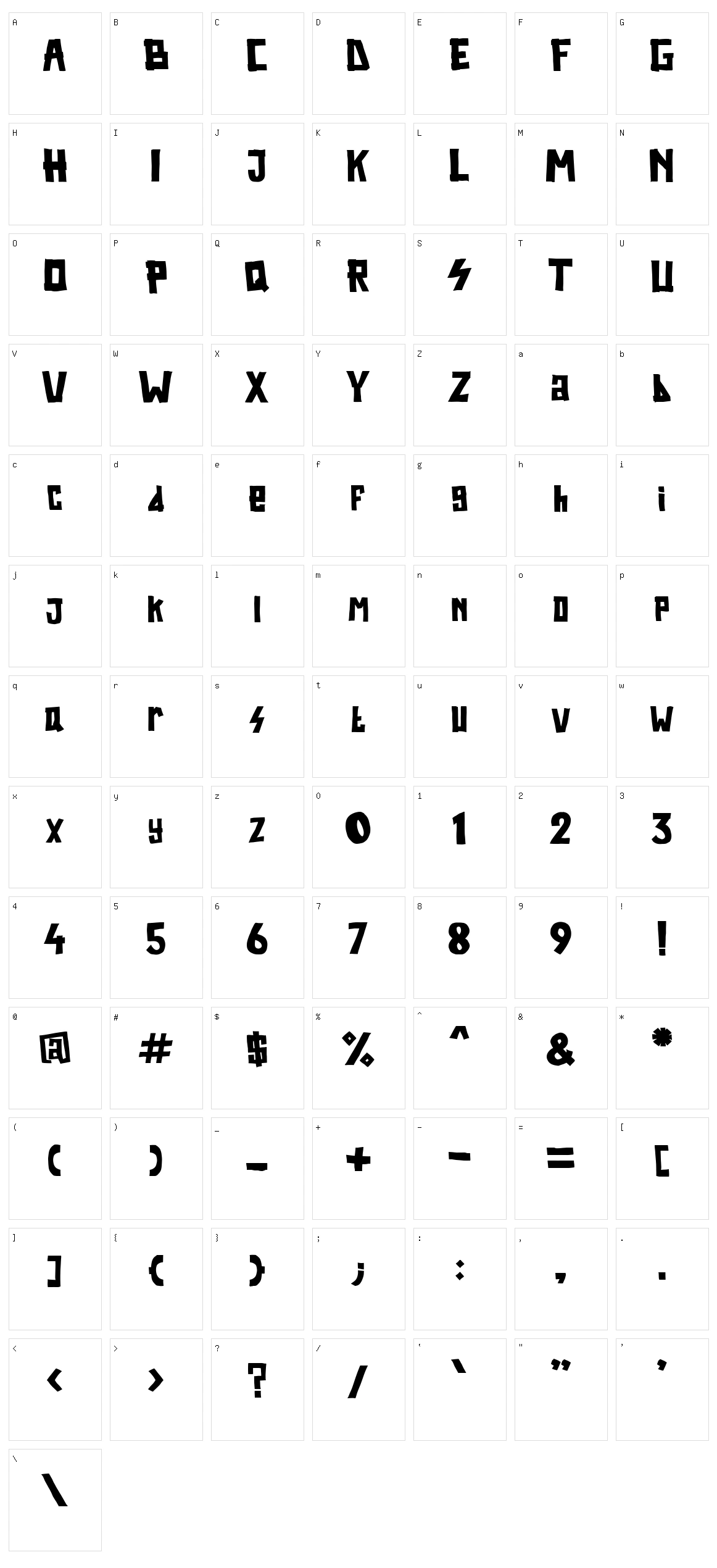 Bestee Houwer Character Set