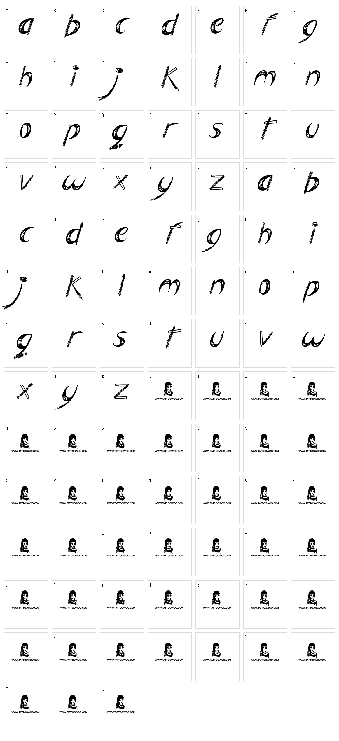 Big Easy Character Set