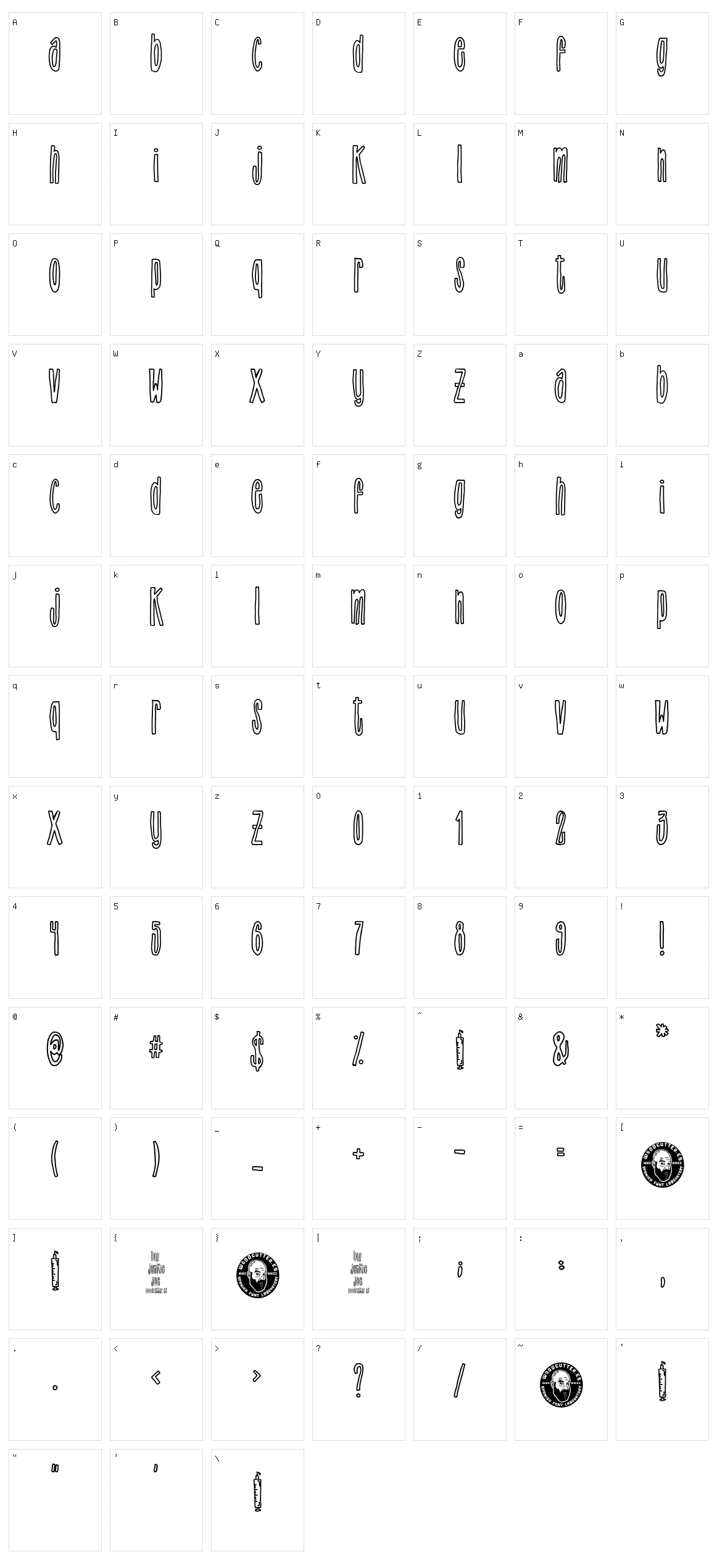 Big Junkie Joe Character Set