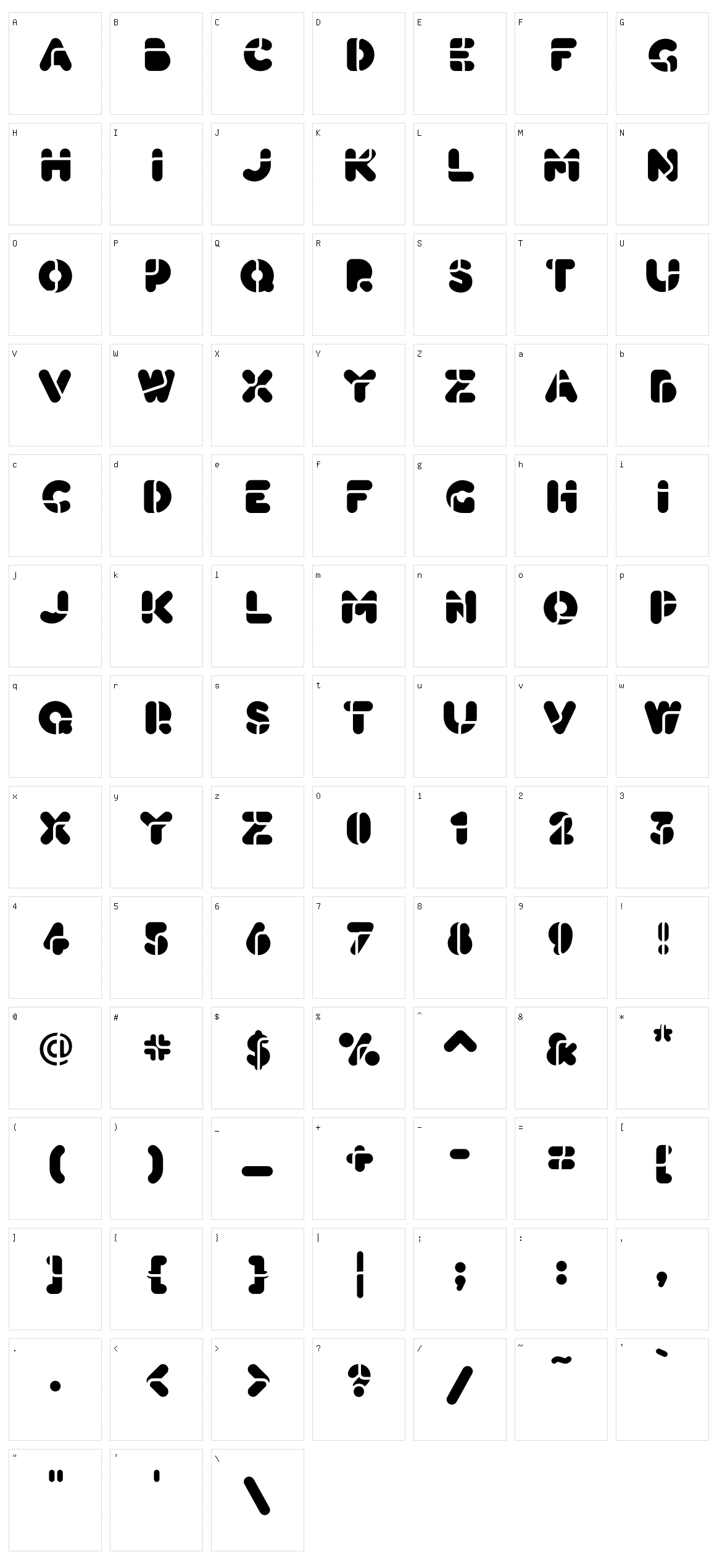Black Bees Character Set