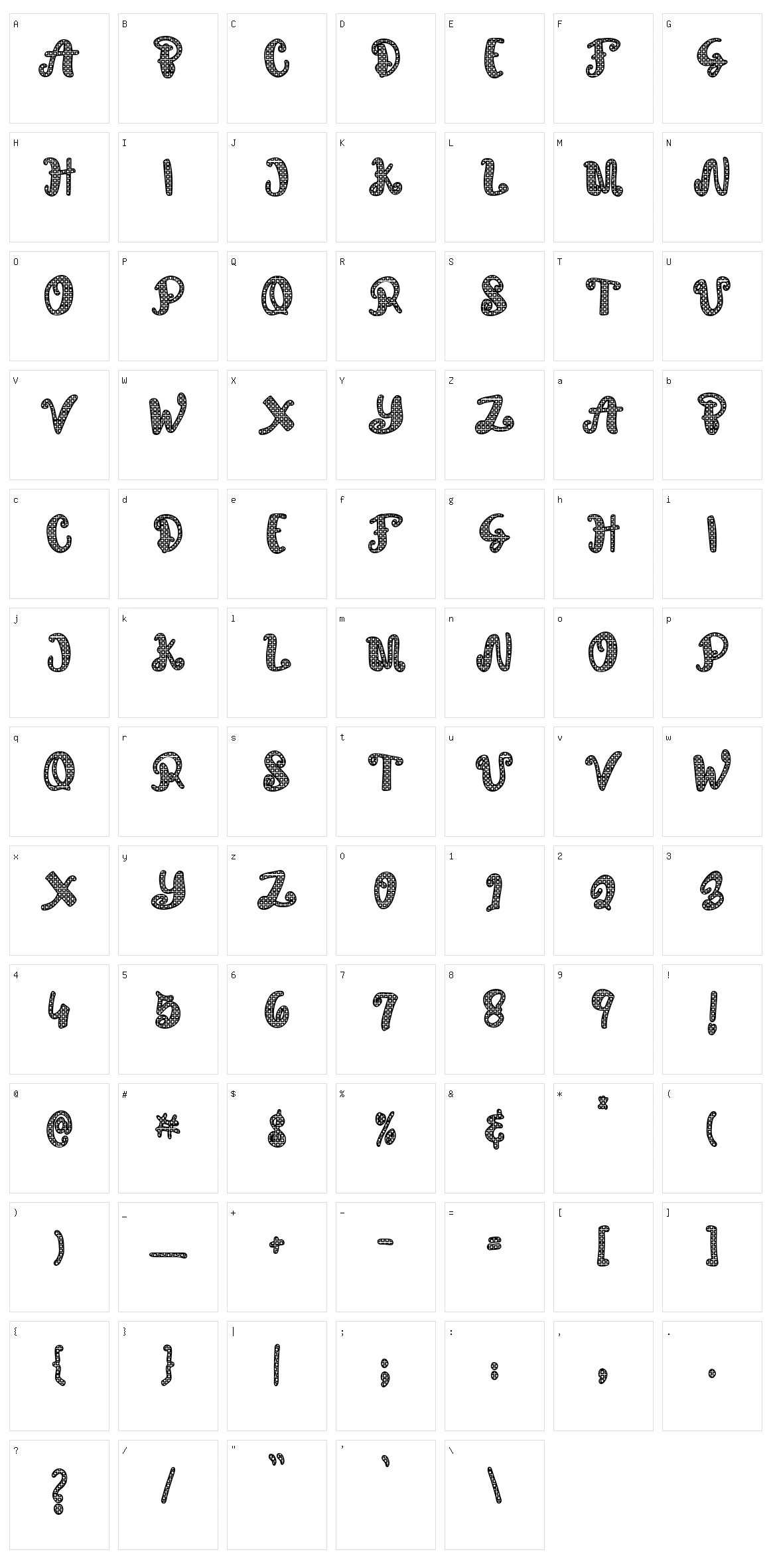 Bobobos Character Set