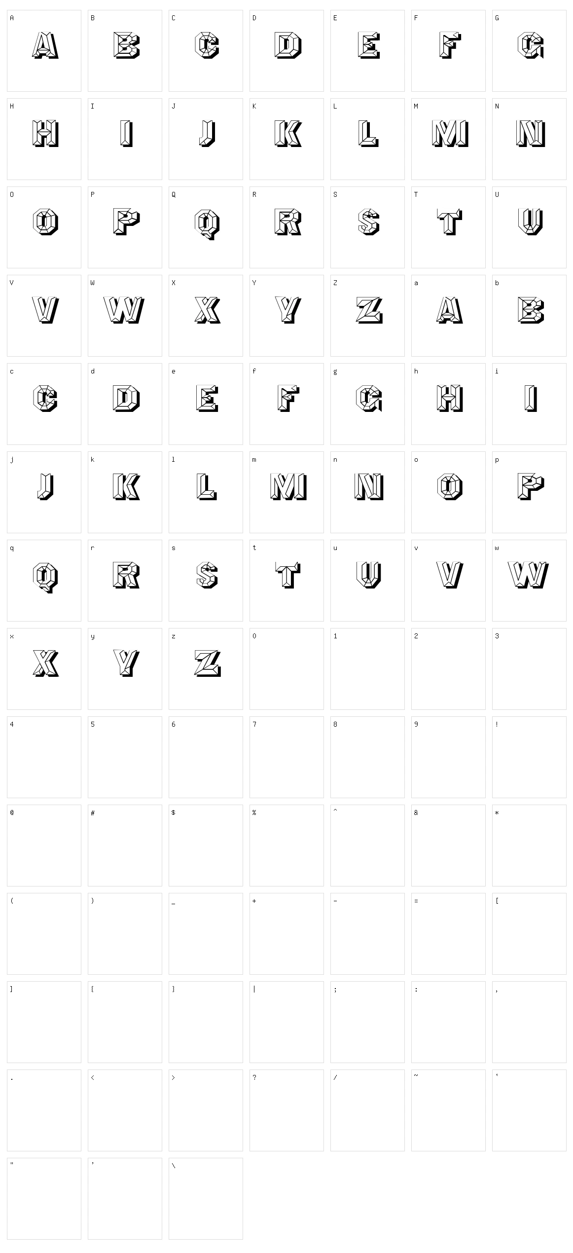 Boemo Character Set