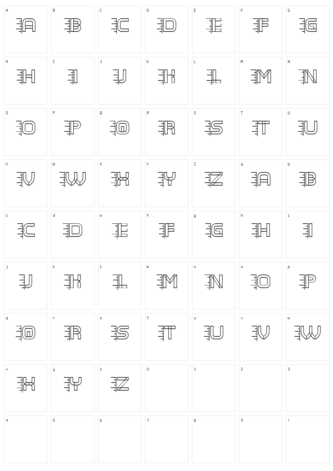 Bottle Fabrica Character Set