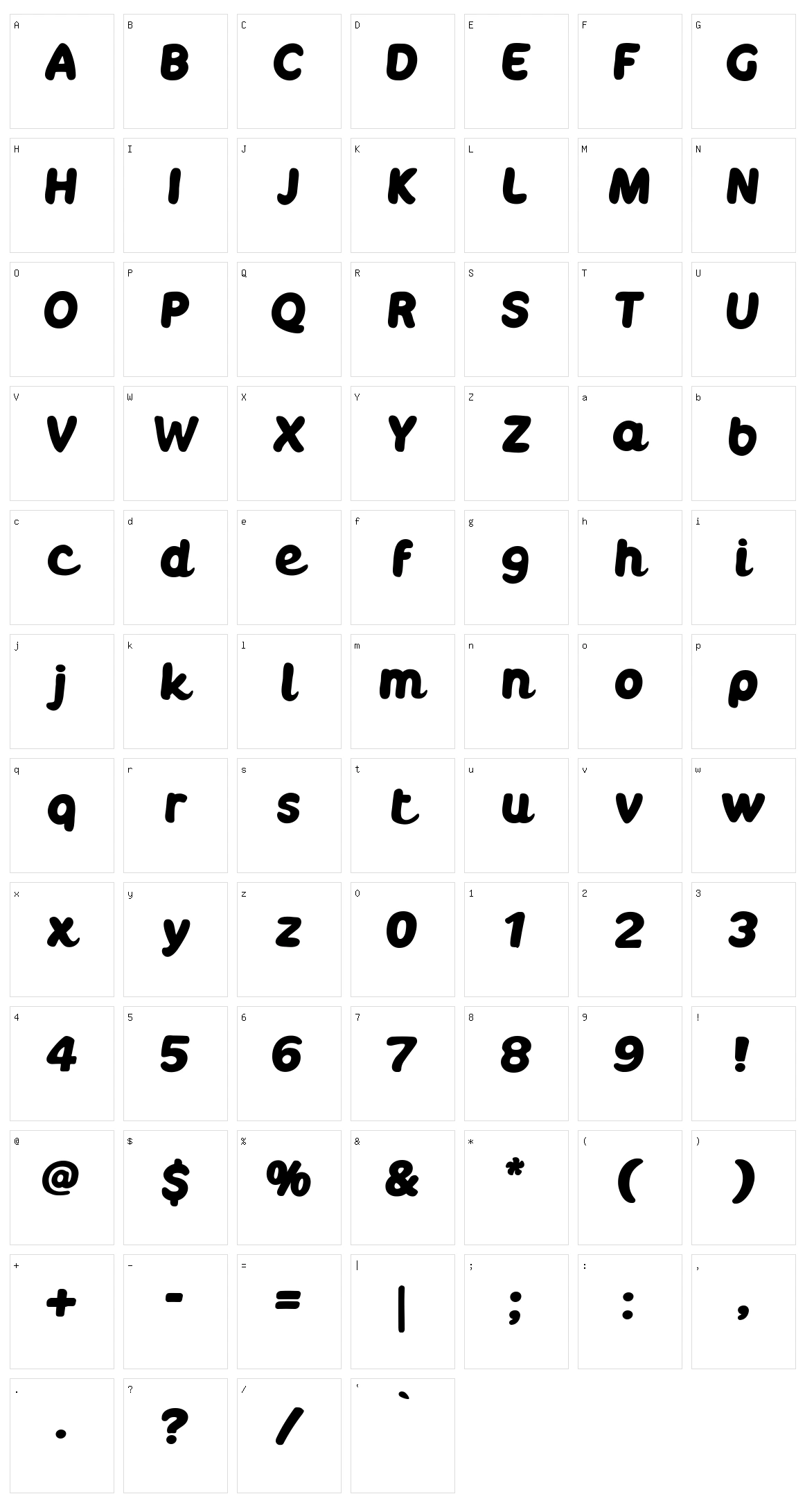 Boulodrome Character Set
