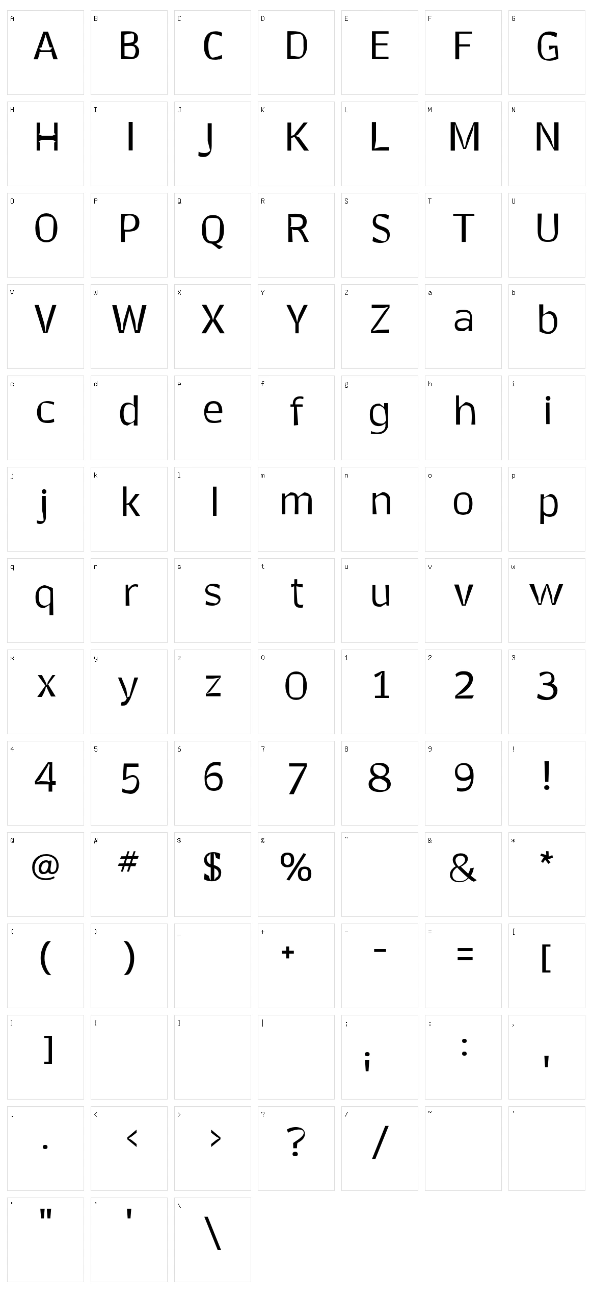 Bounce Character Set