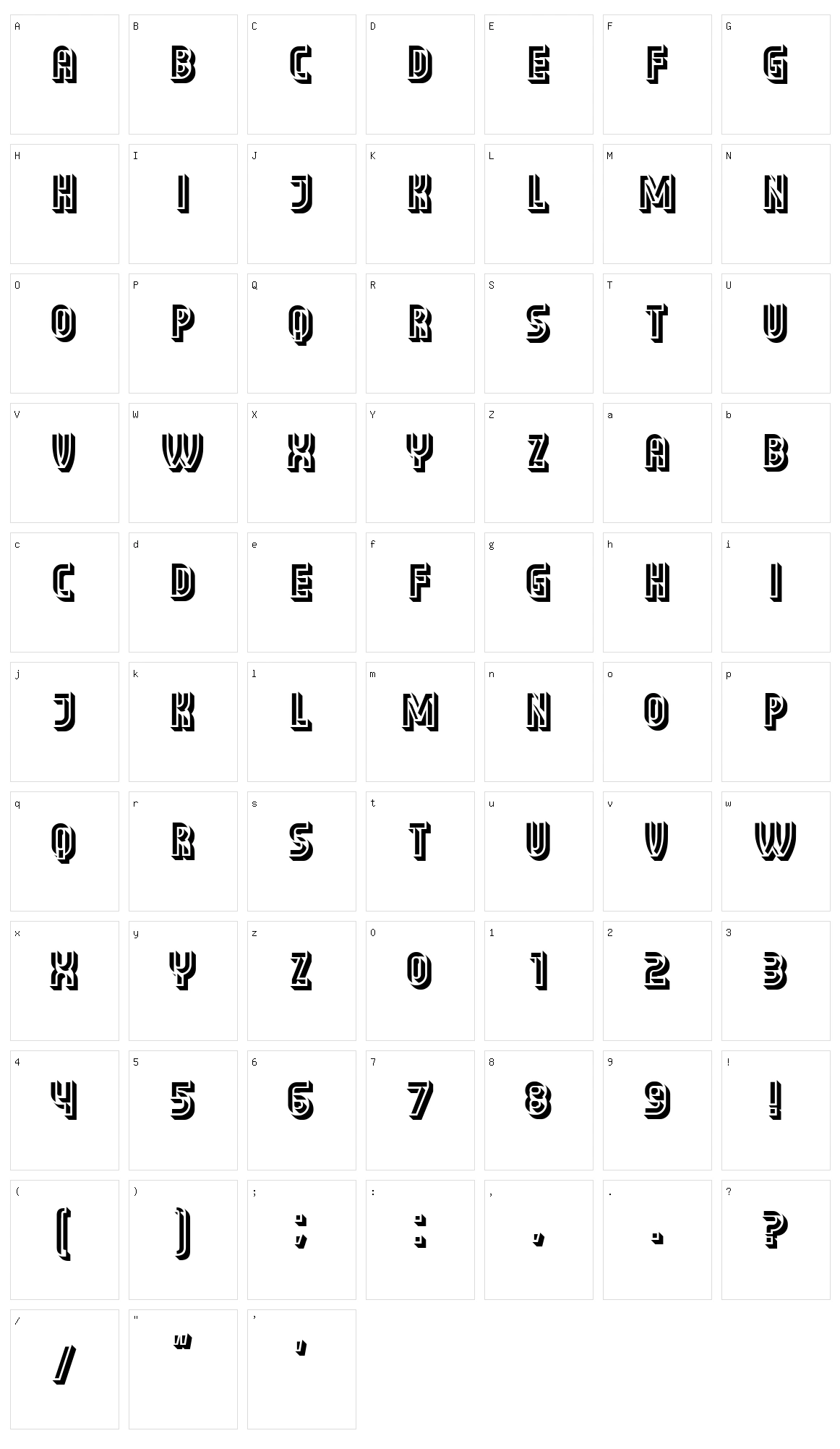 Brahms Character Set