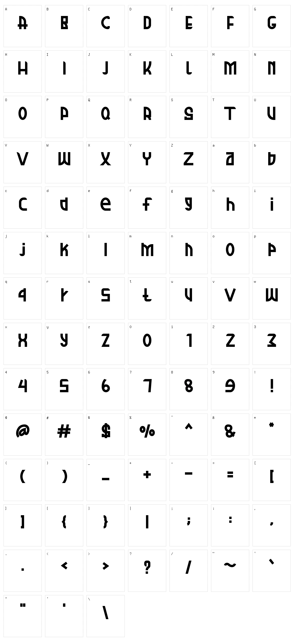 Breads Character Set