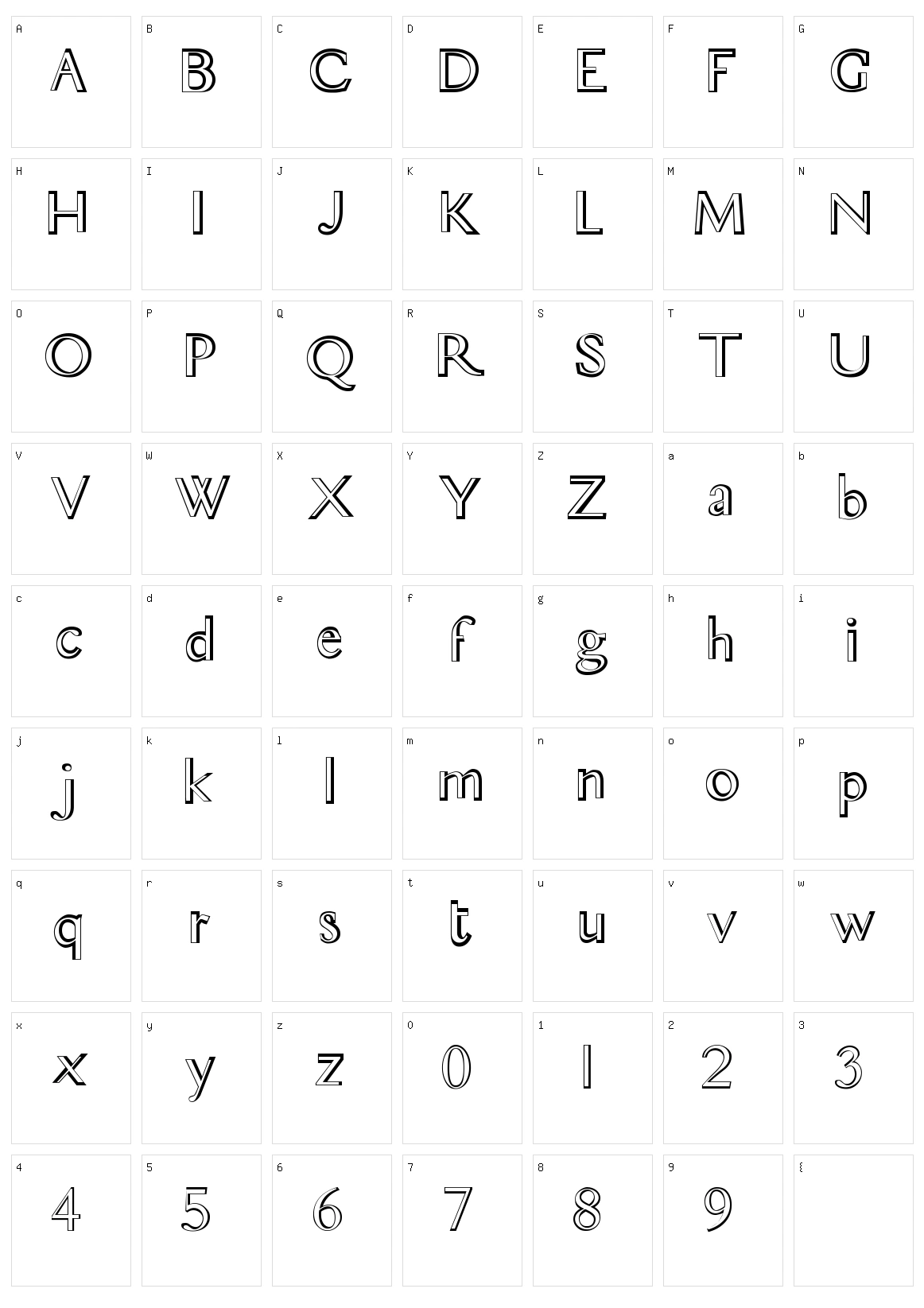 Breo Character Set