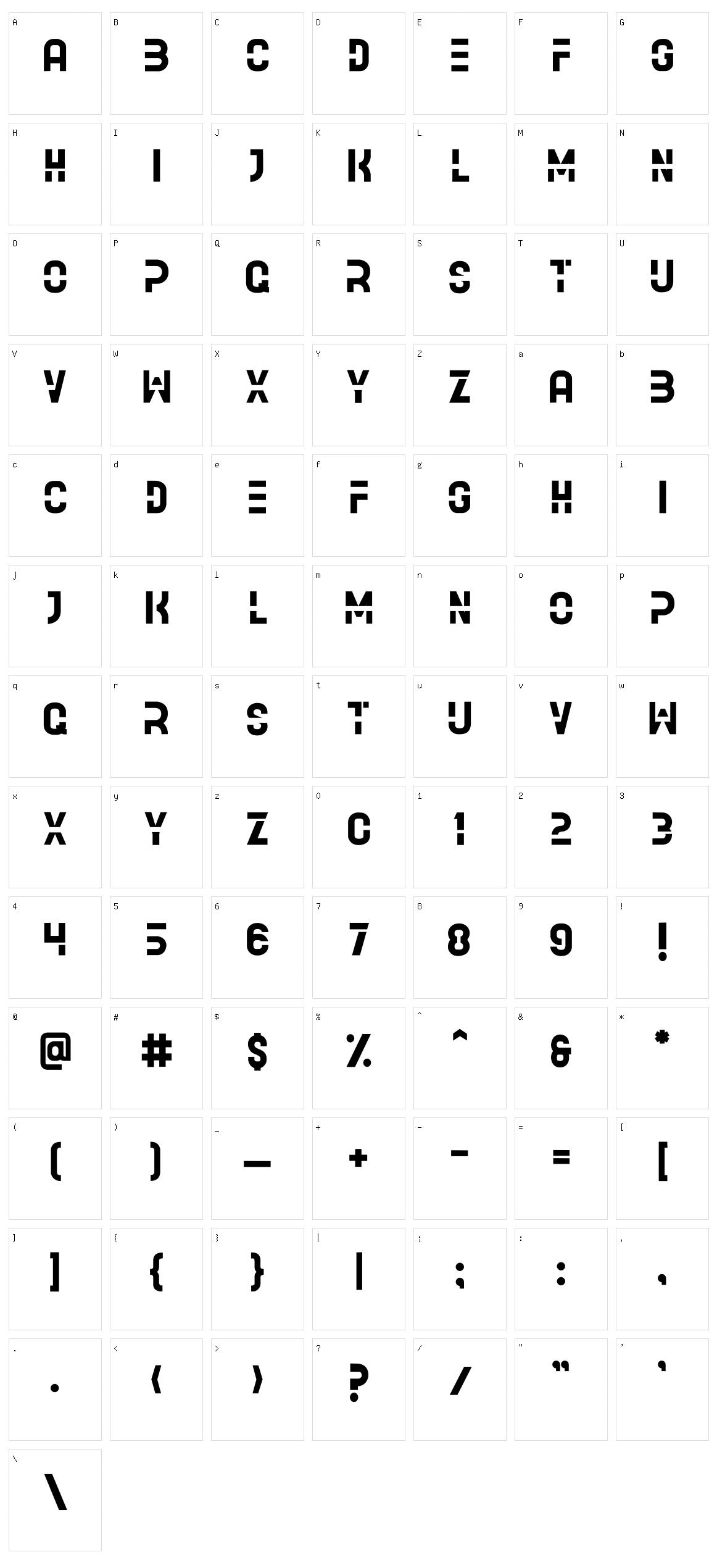 Broken Character Set