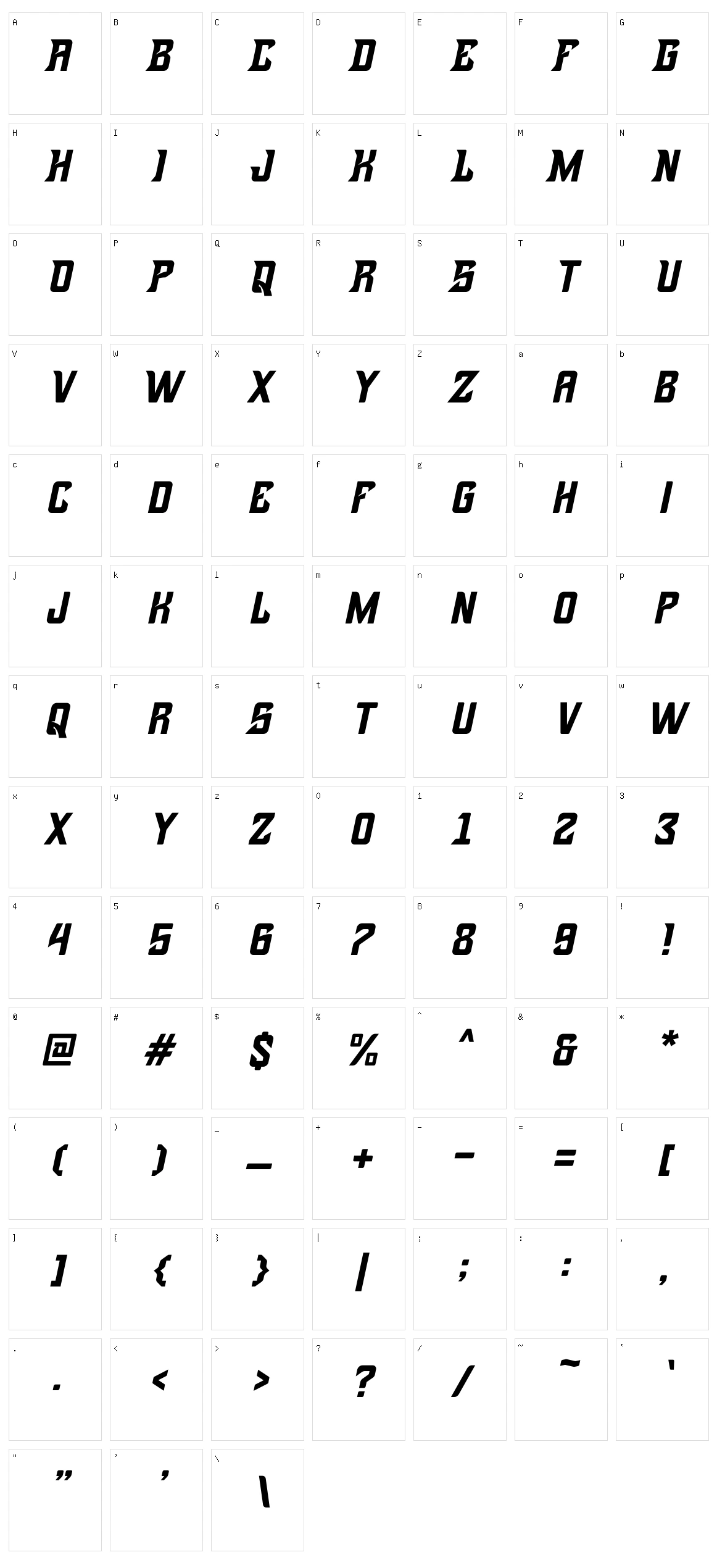 Brutals Character Set