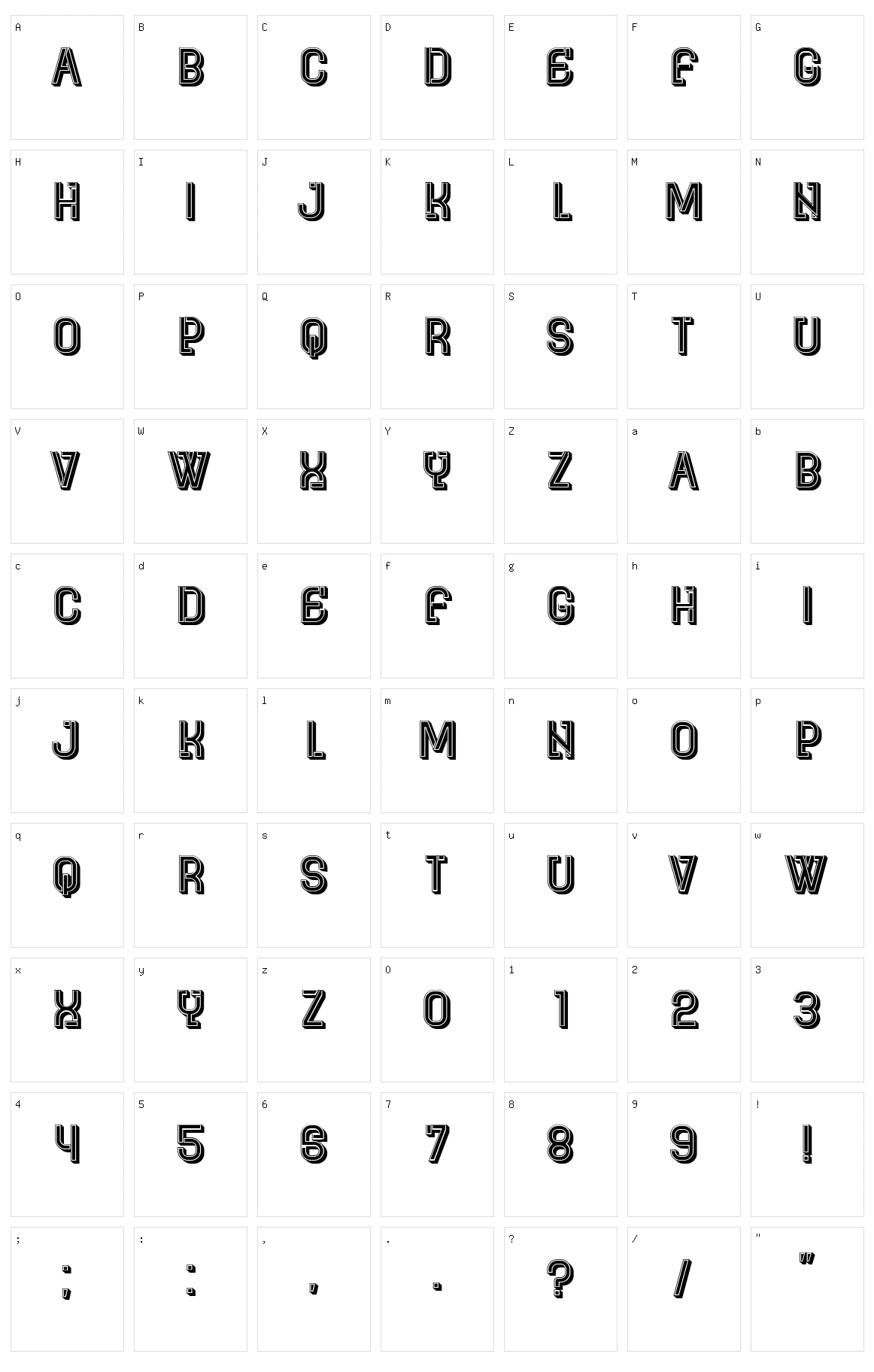 Byzantia Character Set