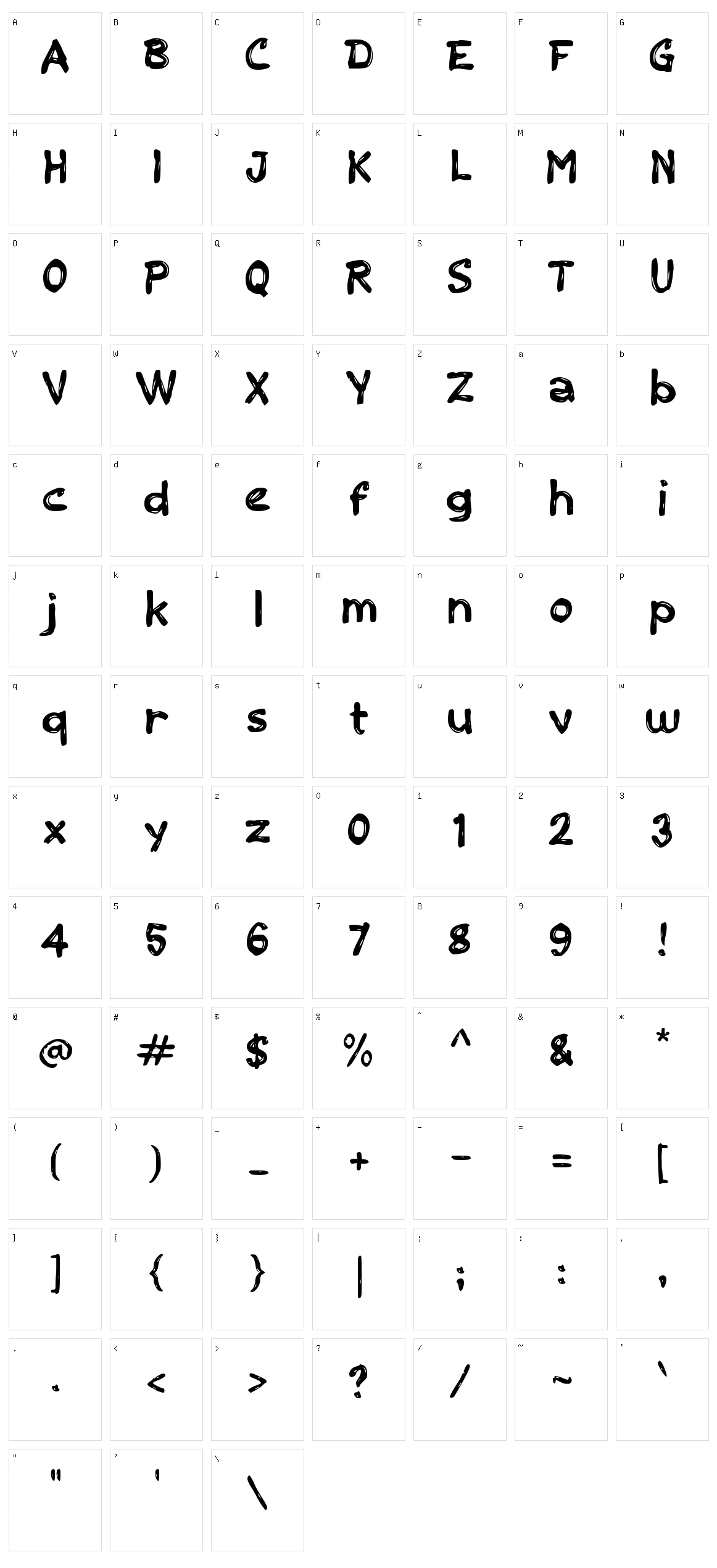 c Cempe Character Set