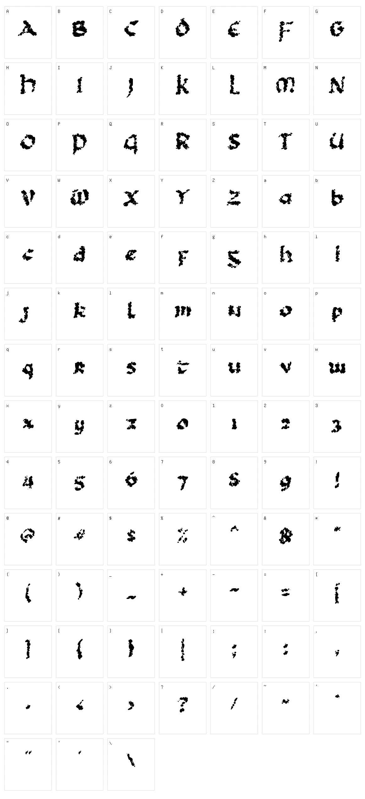 c Cuma Awan Character Set