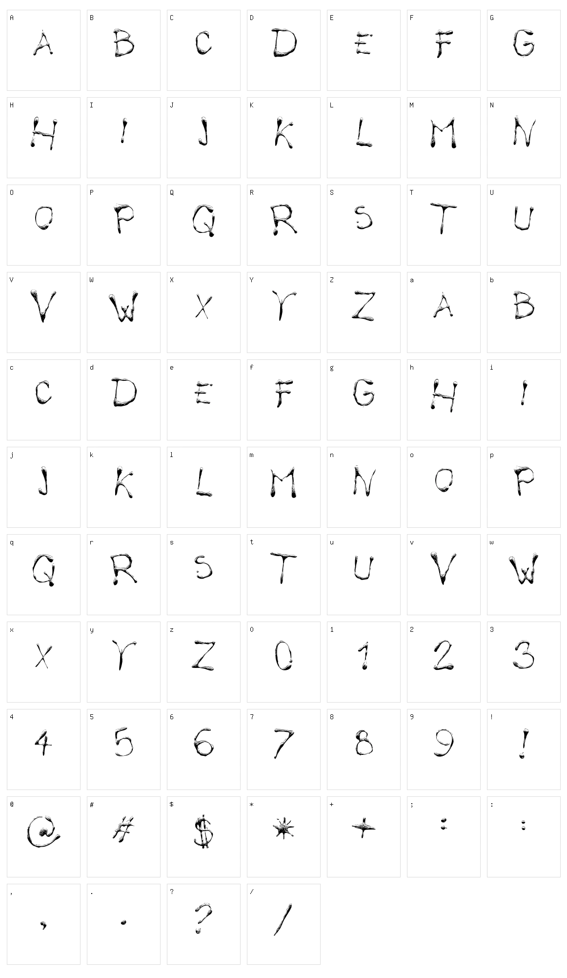 Calliope Fun Character Set